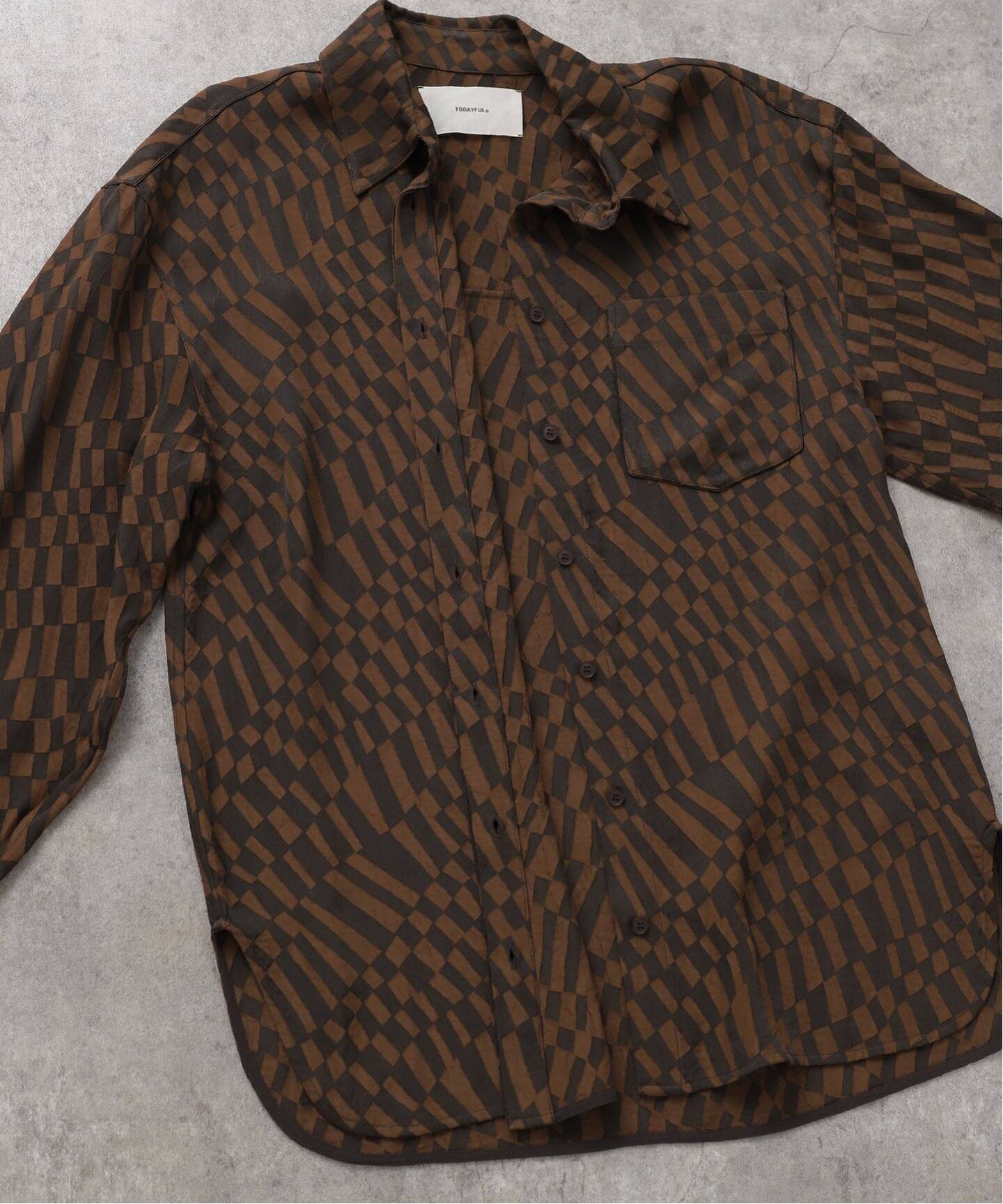 トップス todayful geometric over shirt TODAYFUL Geometric Over Shirts（シャツ／ブラウス）｜BOICE
