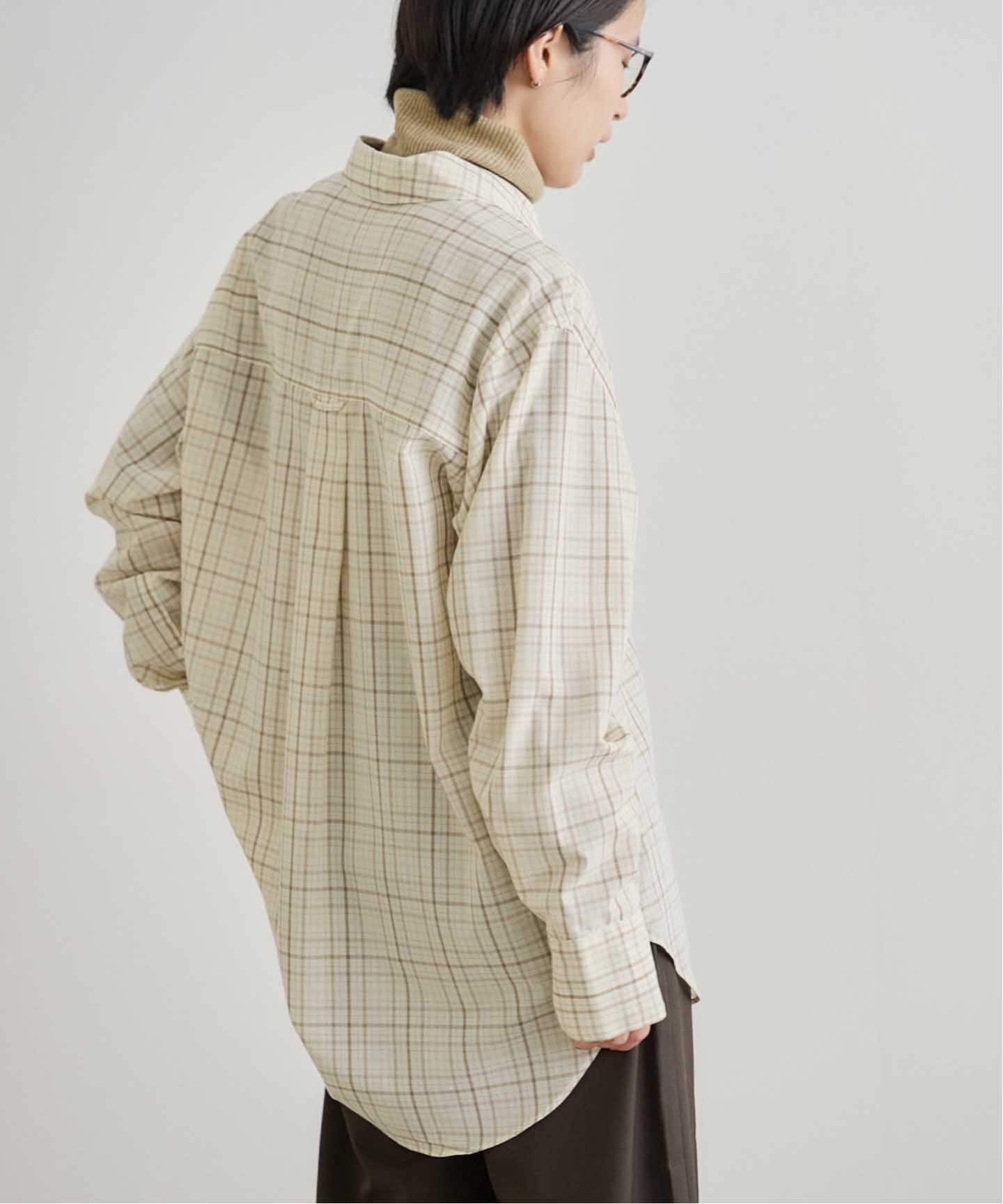 ETRE TOKYO オリジナルマルチチェックシャツ 新品 オリジナルマルチチェックシャツ(F BEIGE): トップス │ ETRE