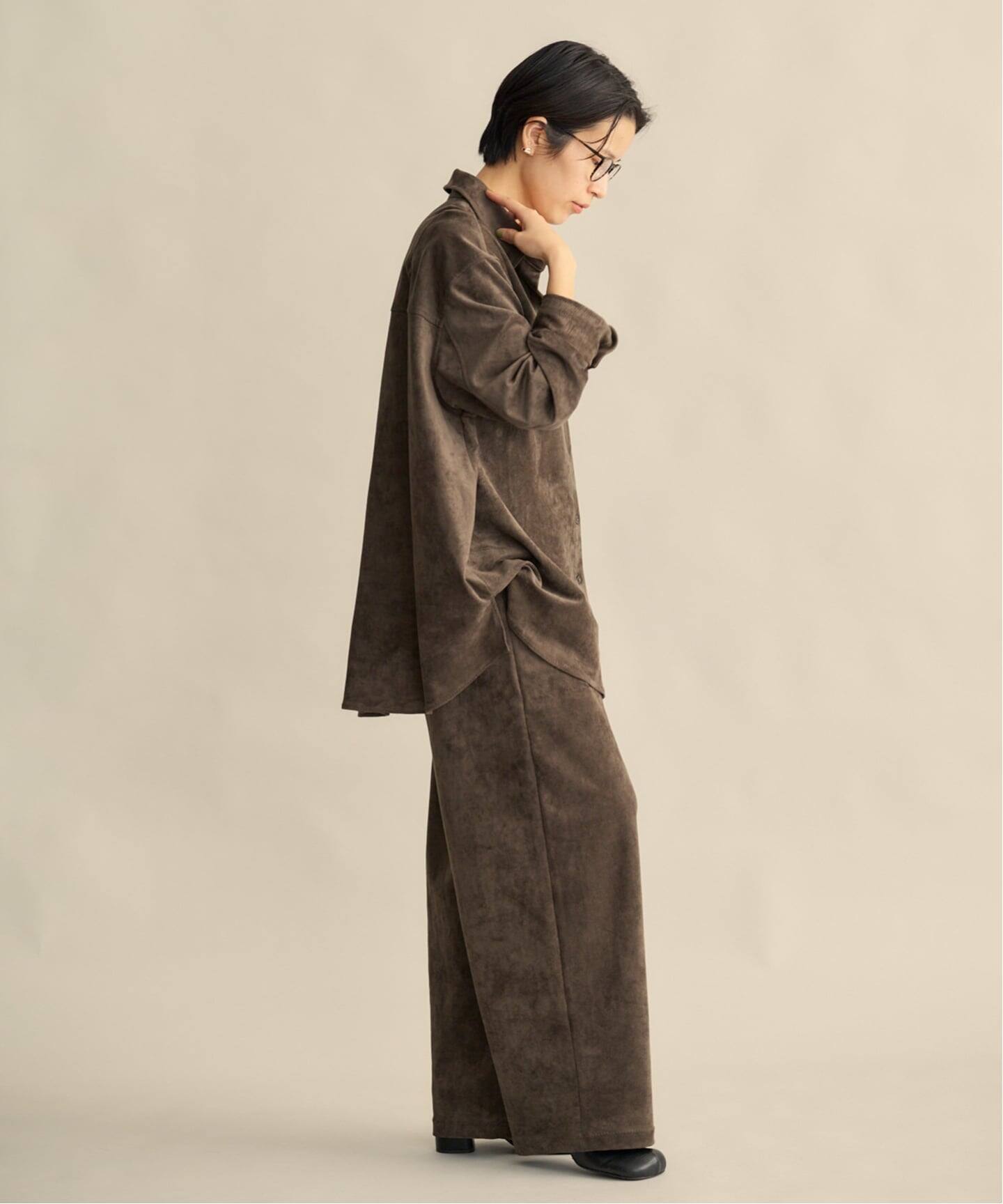 【新品】ETRE TOKYO フェイクスウェードオーバーサイズシャツ ETRE TOKYO フェイクスウェードオーバーサイズシャツ（シャツ