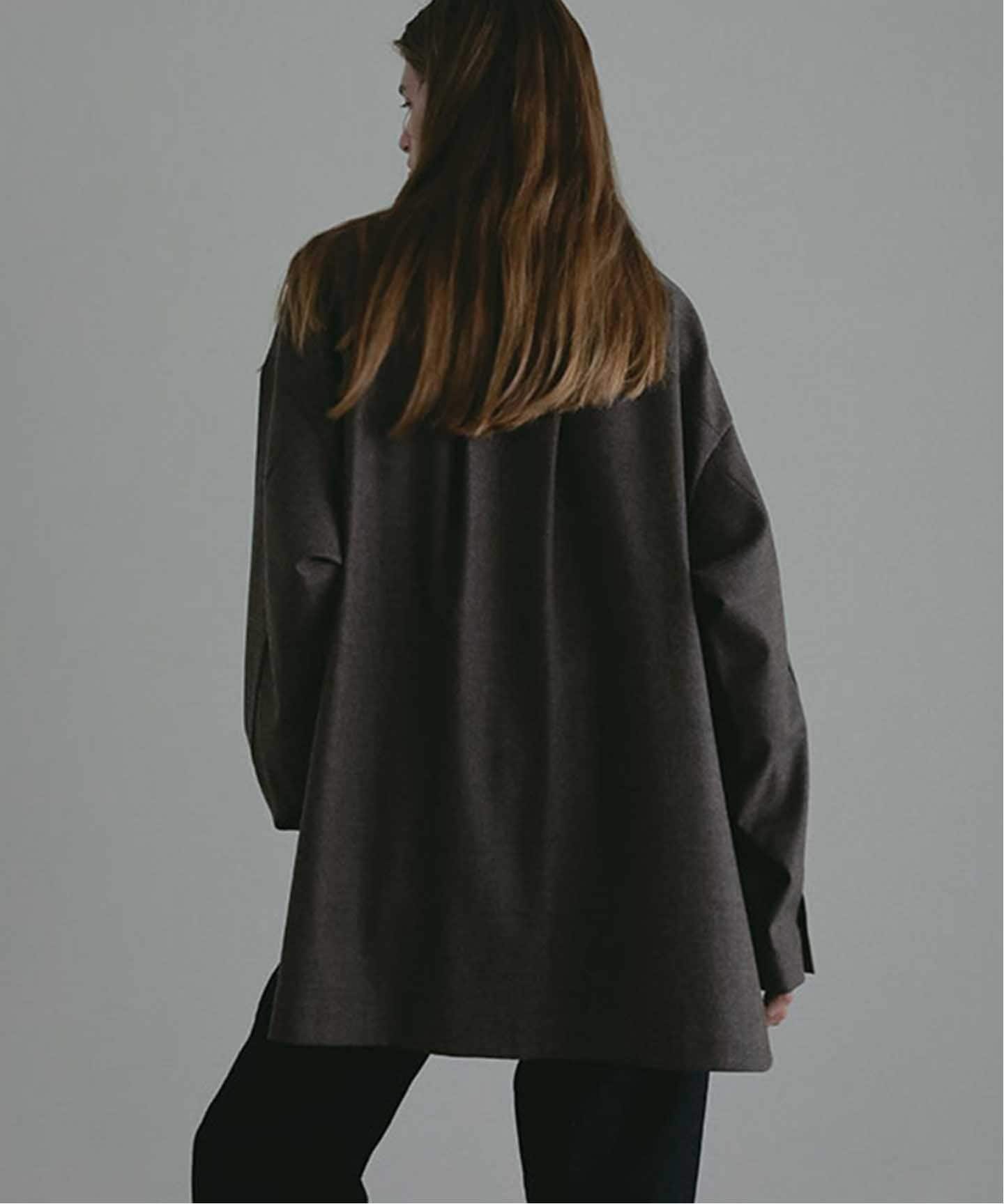 ETRE TOKYO ハイカウントフラノオーバーサイズシャツ（シャツ