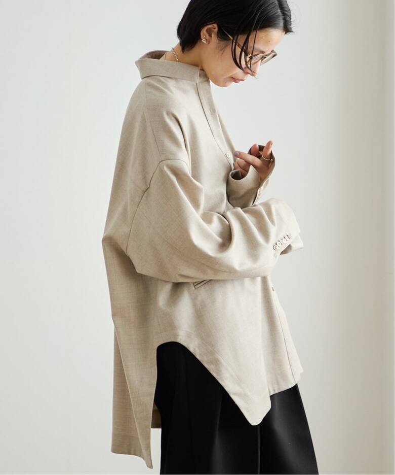 ETRE TOKYO ハイカウントフラノオーバーサイズシャツ（シャツ 