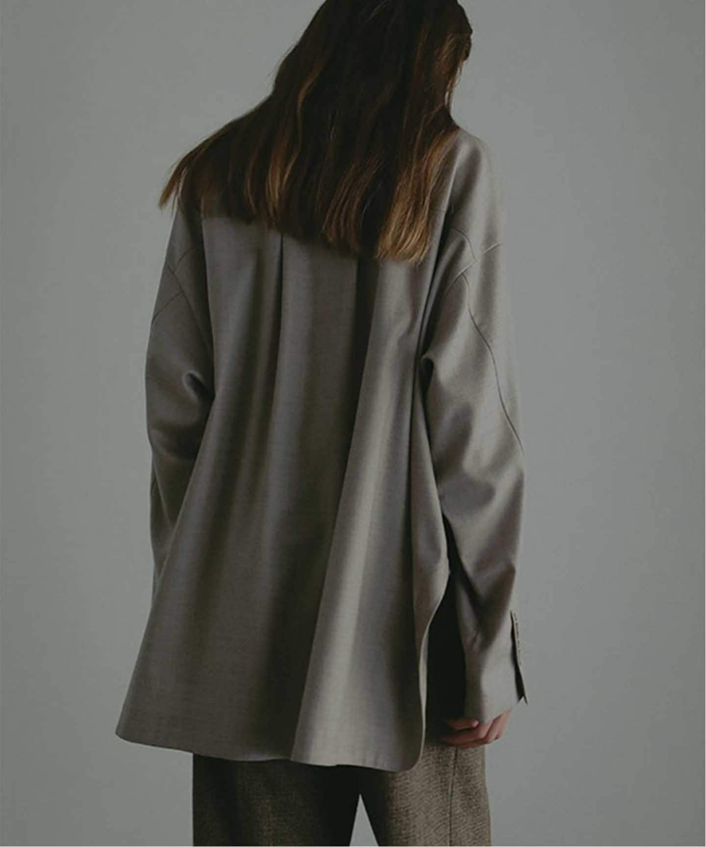 ETRE TOKYO ハイカウントフラノオーバーサイズシャツ（シャツ