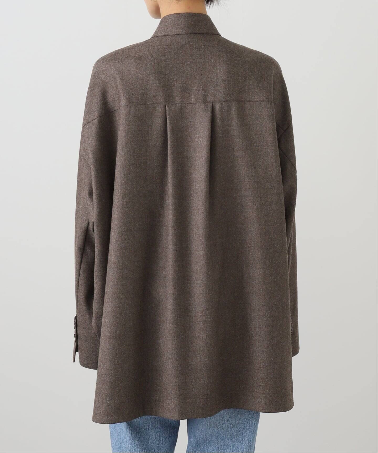 ETRE TOKYO ハイカウントフラノオーバーサイズシャツ（シャツ