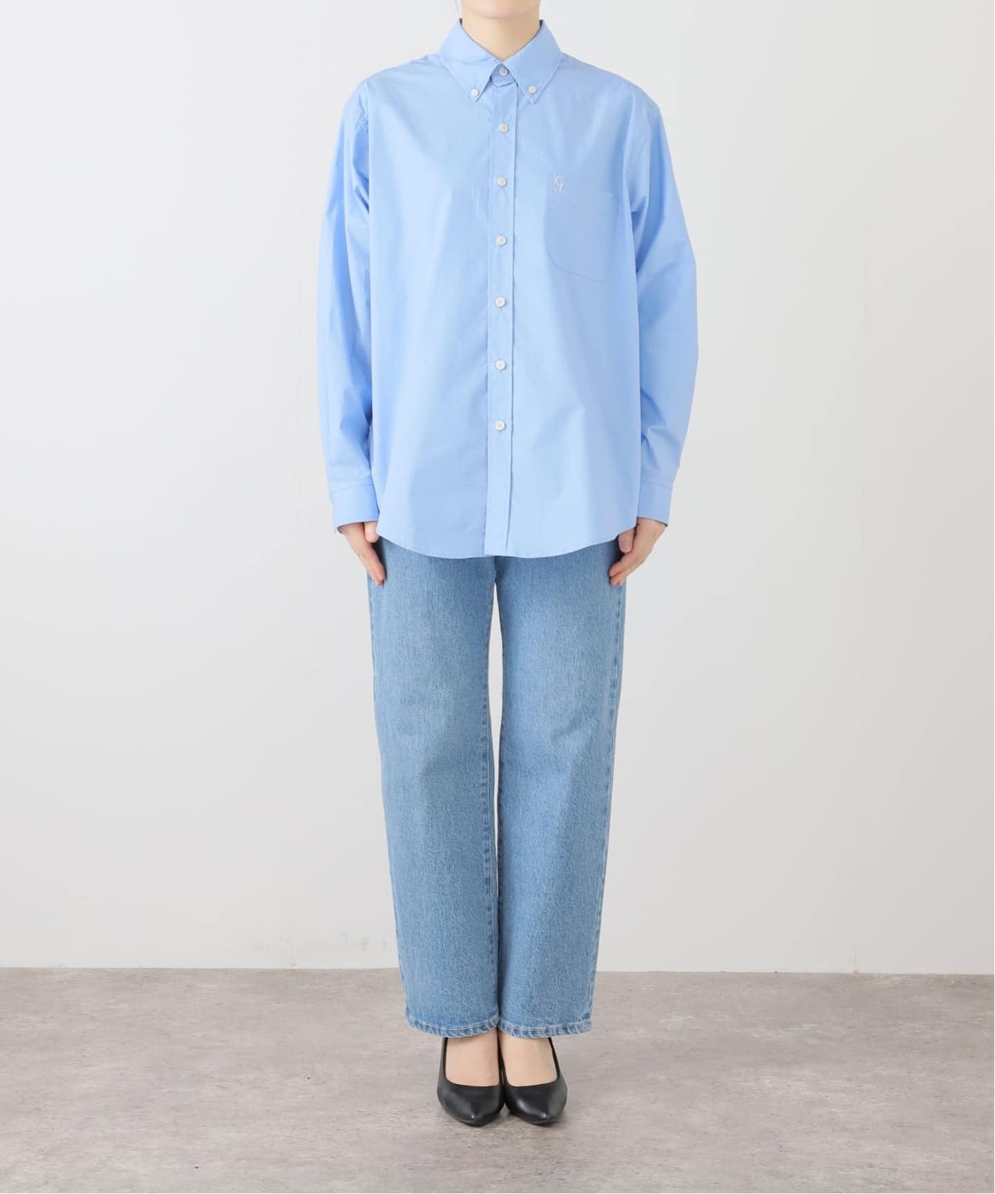 トップス CLANE LOGO BUTTON-DOWN BASIC SHIRTS LOGO BUTTON-DOWN BASIC SHIRTS｜TOPS(トップス)｜CLANE