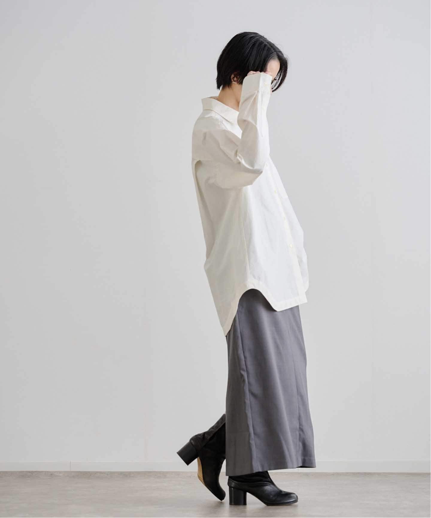 アンヌーク anuke Highcount Over Shirts ivory ànuke online store