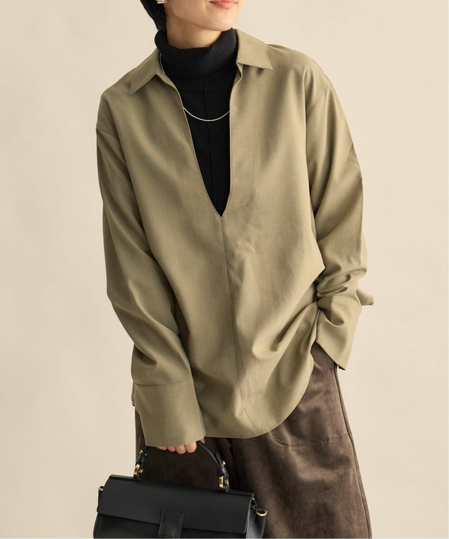 【anuke】Deep Skipper Shirts anuke Deep Skipper Shirts（シャツ／ブラウス）｜BOICE FROM