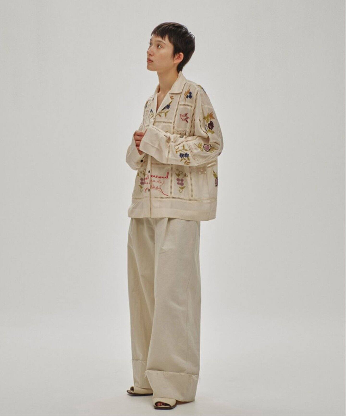 新品TODAYFUL Embroidery Patchwork Shirts