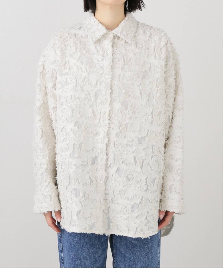 ETRE TOKYO カットジャガードオーバーサイズシャツ（シャツ／ブラウス  