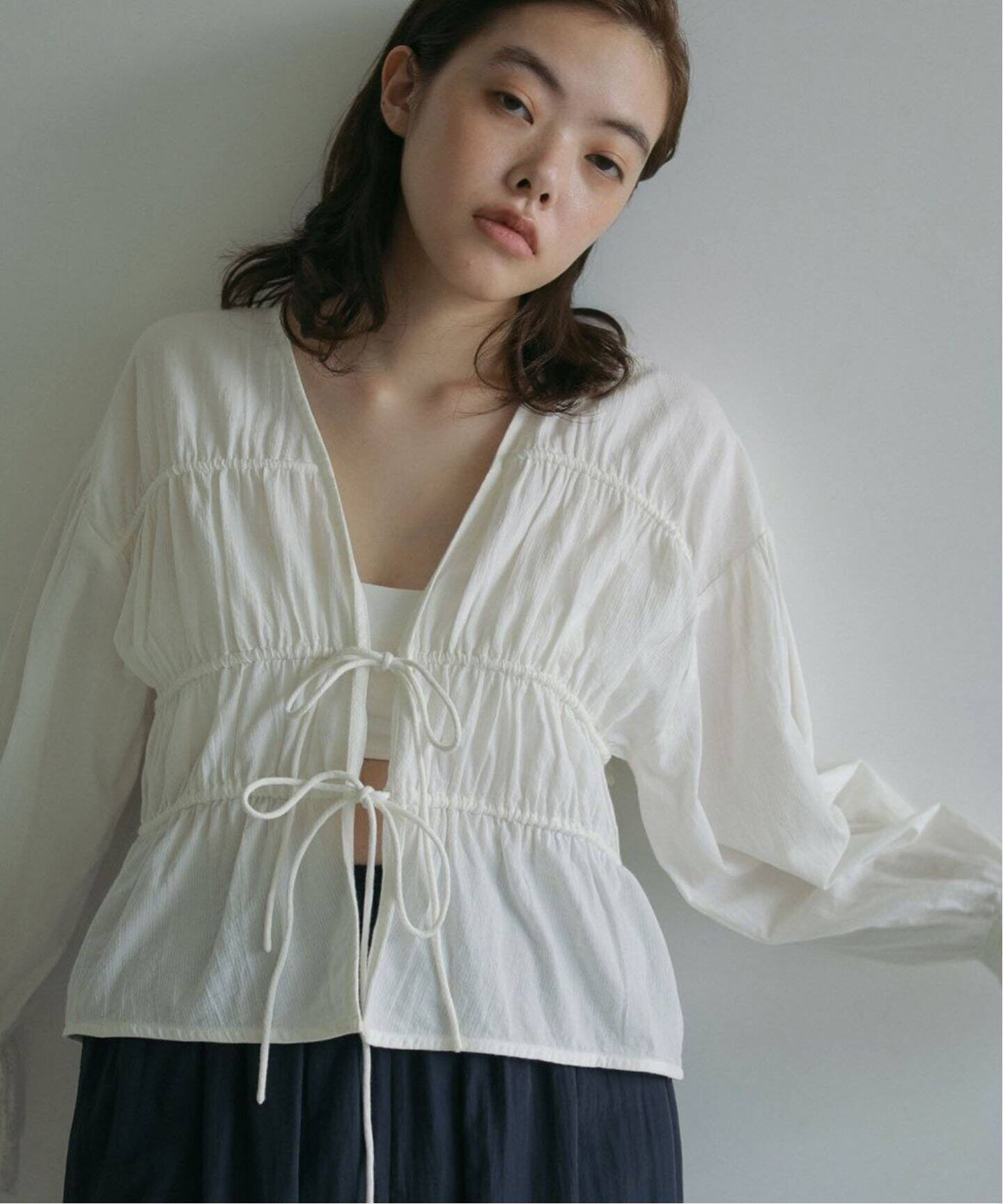 anuke Vneck Lace Blouse 62510408（シャツ／ブラウス）｜BOICE FROM 
