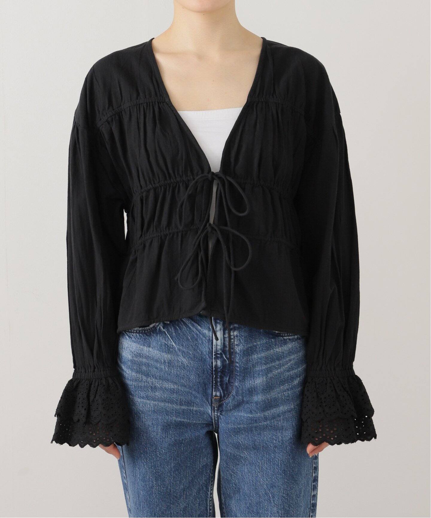anuke Vneck Lace Blouse 62510408（シャツ／ブラウス）｜BOICE FROM 