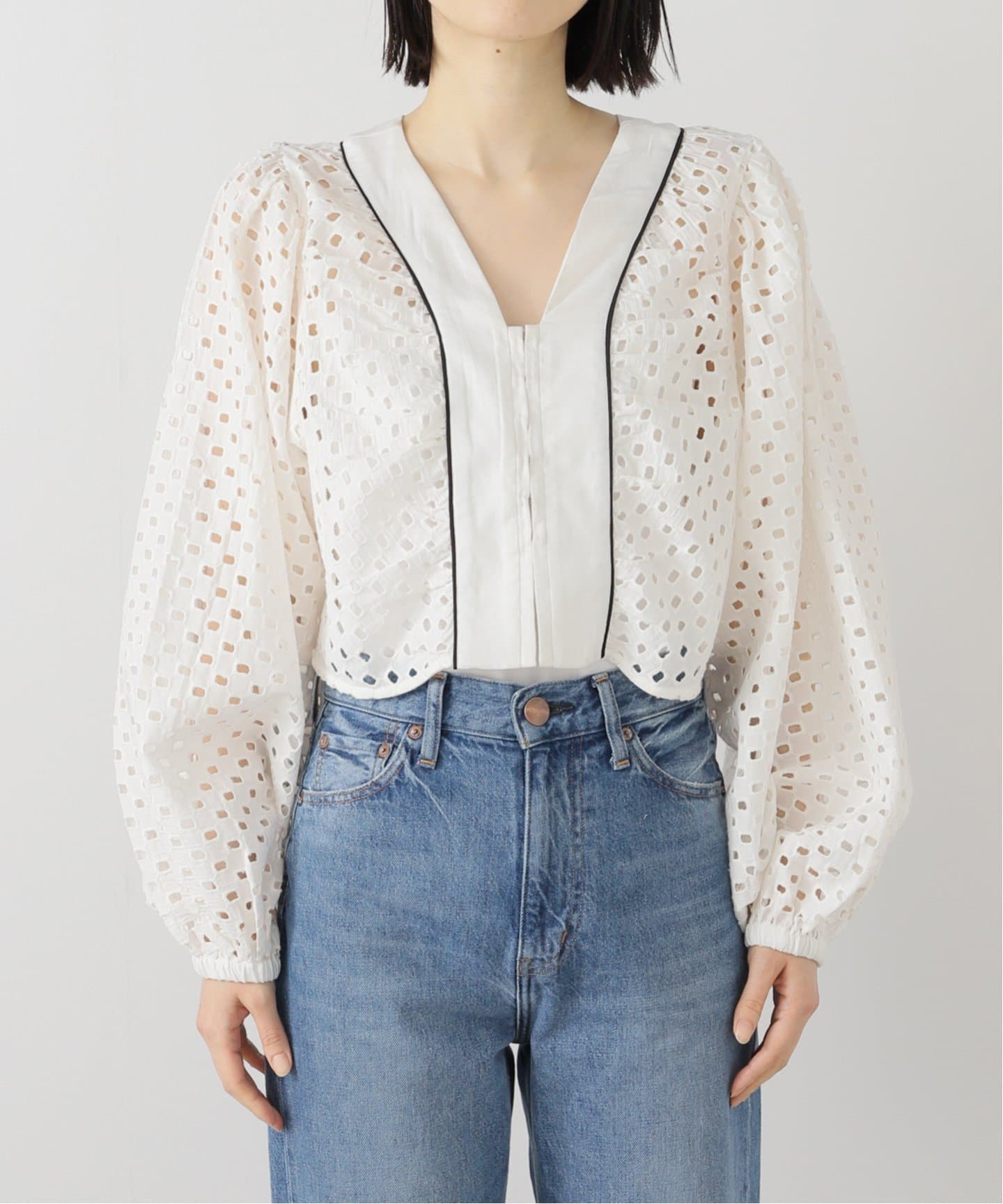 Volume Cutwork Blouse（シャツ/ブラウス）｜anuke（アンヌーク