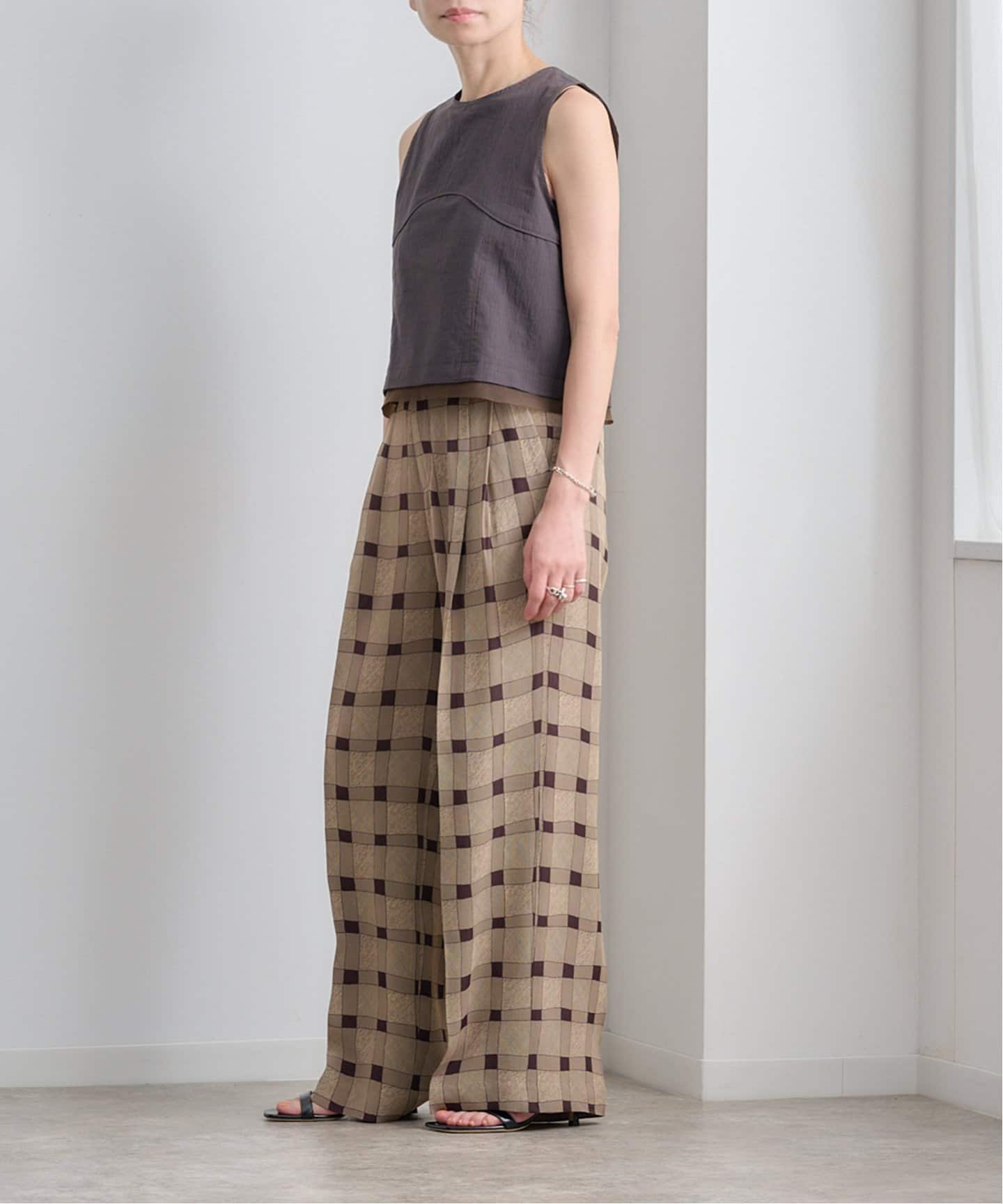anuke Backopen Check Tops 62510405（シャツ／ブラウス