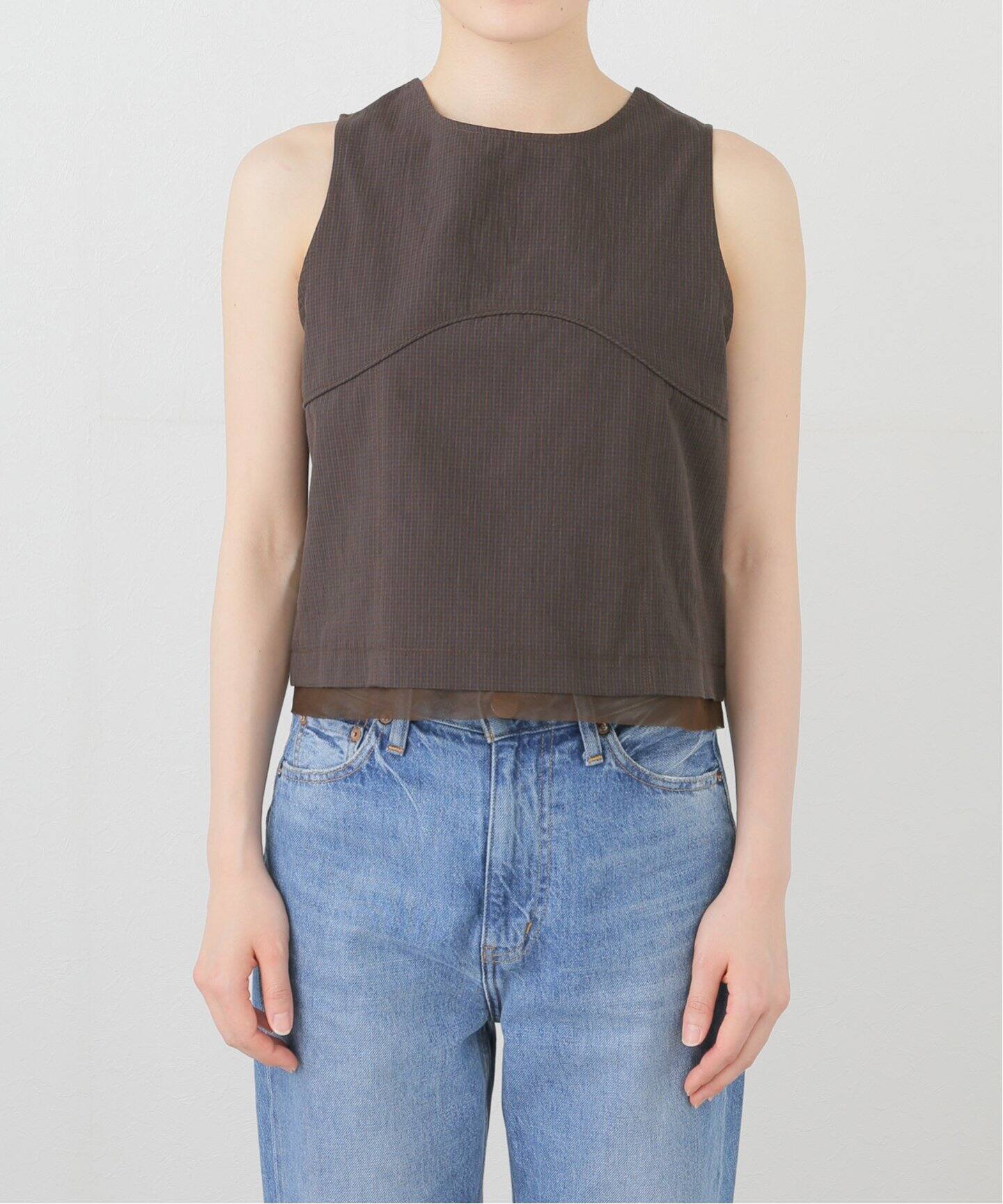 【新品】anuke Backopen Check Tops anuke SALE30%OFF アンヌーク 2025SpringSummer トップス