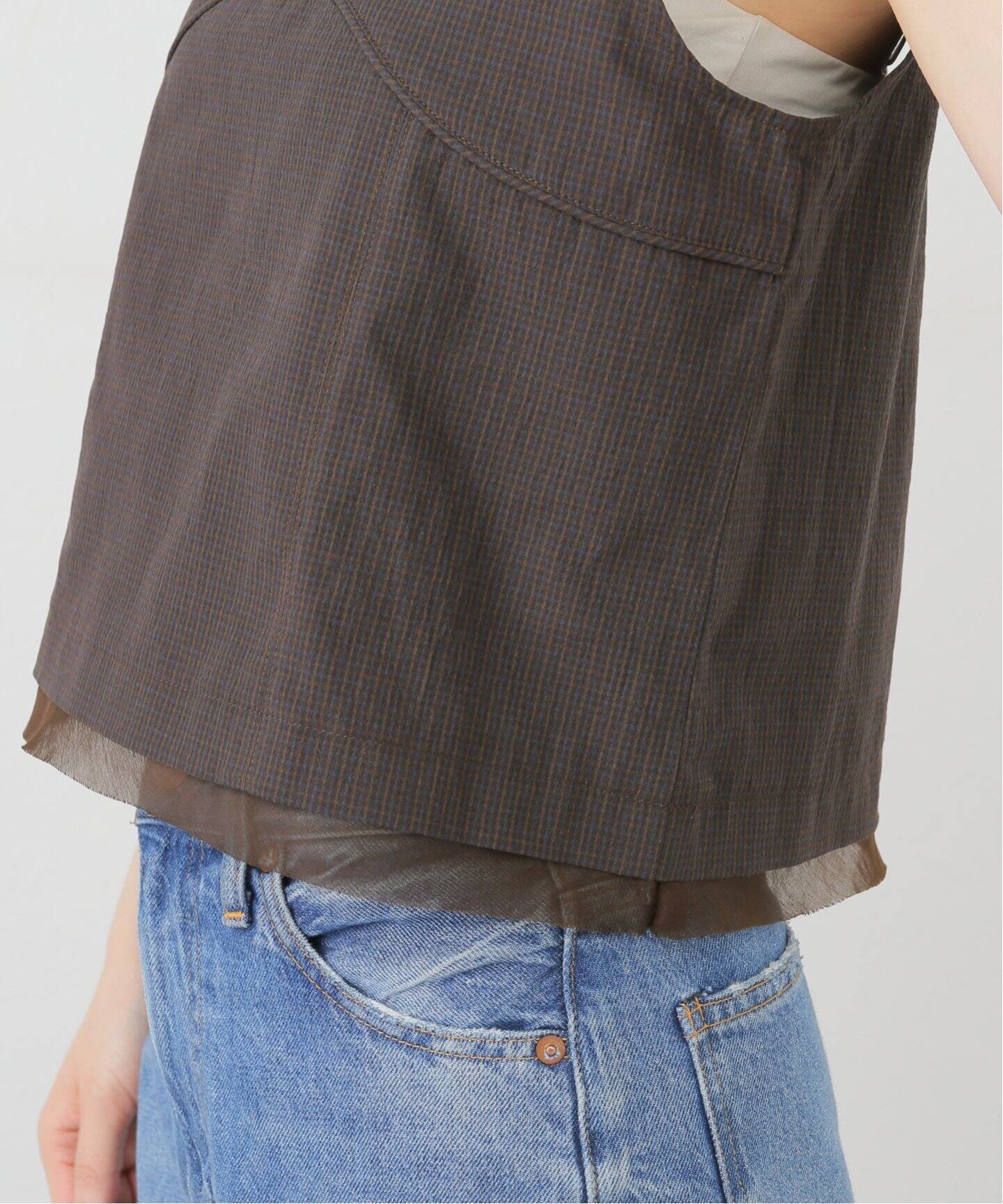 anuke Backopen Check Tops 62510405（シャツ／ブラウス