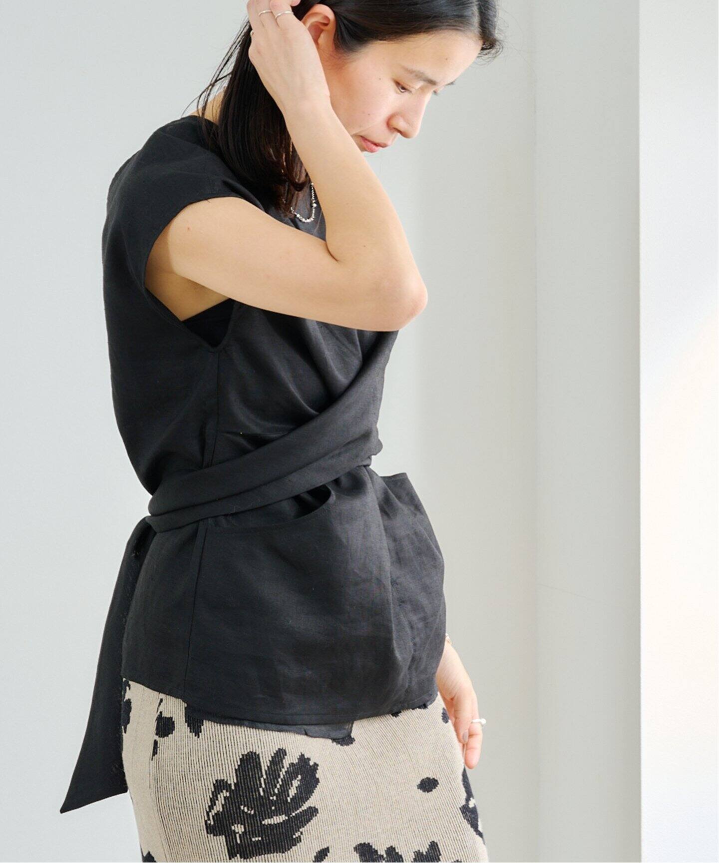 anuke Linen Cachecoeur Tops ホワイト anuke Linen Cachecoeur Tops 62510431（シャツ／ブラウス