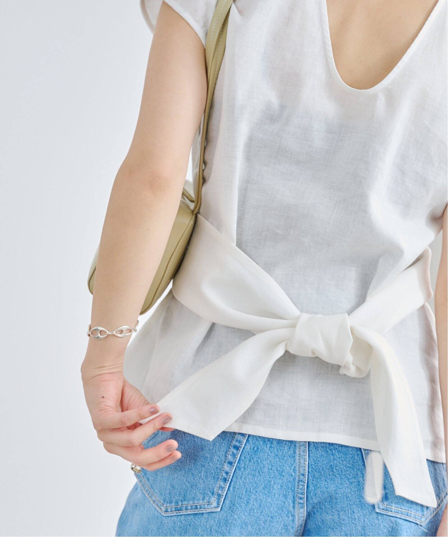 anuke Linen Cachecoeur Tops 62510431（シャツ／ブラウス