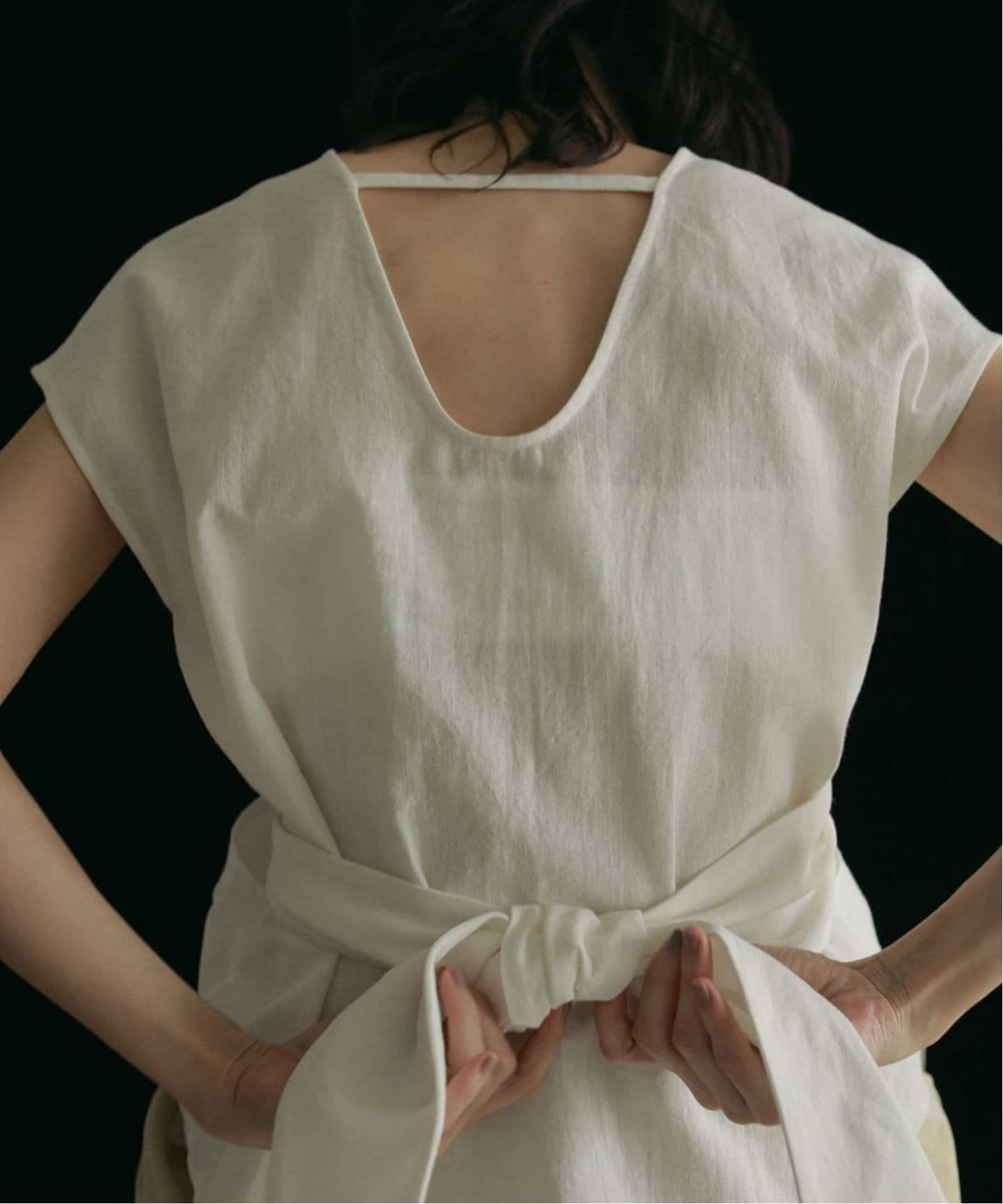 anuke Linen Cachecoeur Tops 62510431（シャツ／ブラウス
