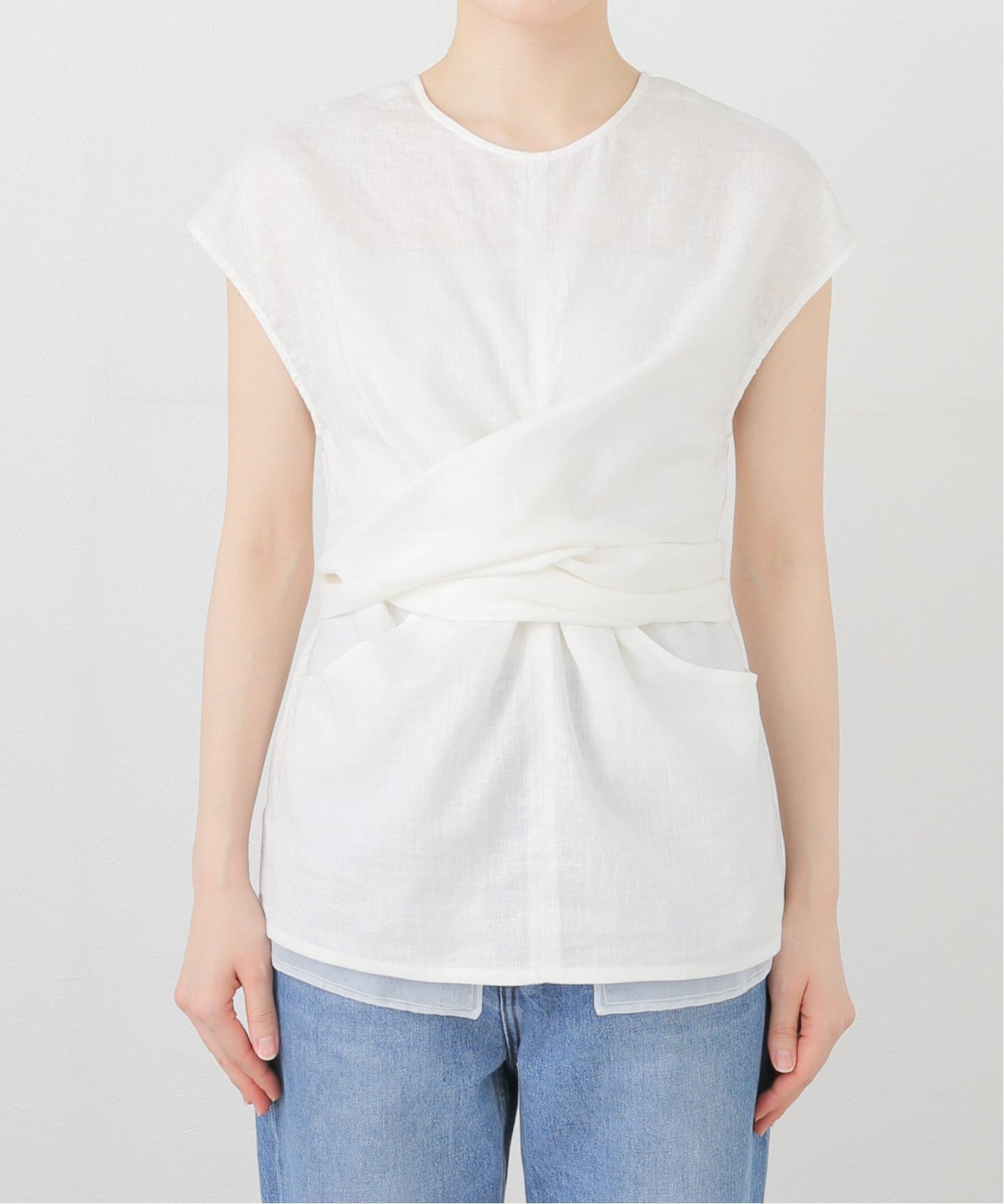 anuke Linen Cachecoeur Tops 62510431（シャツ／ブラウス