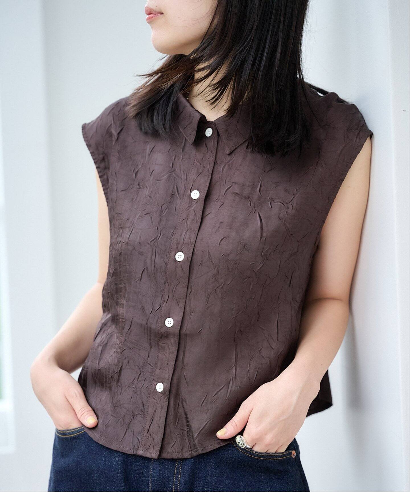 anuke Washer Sleeveless Shirts 62510422（シャツ／ブラウス