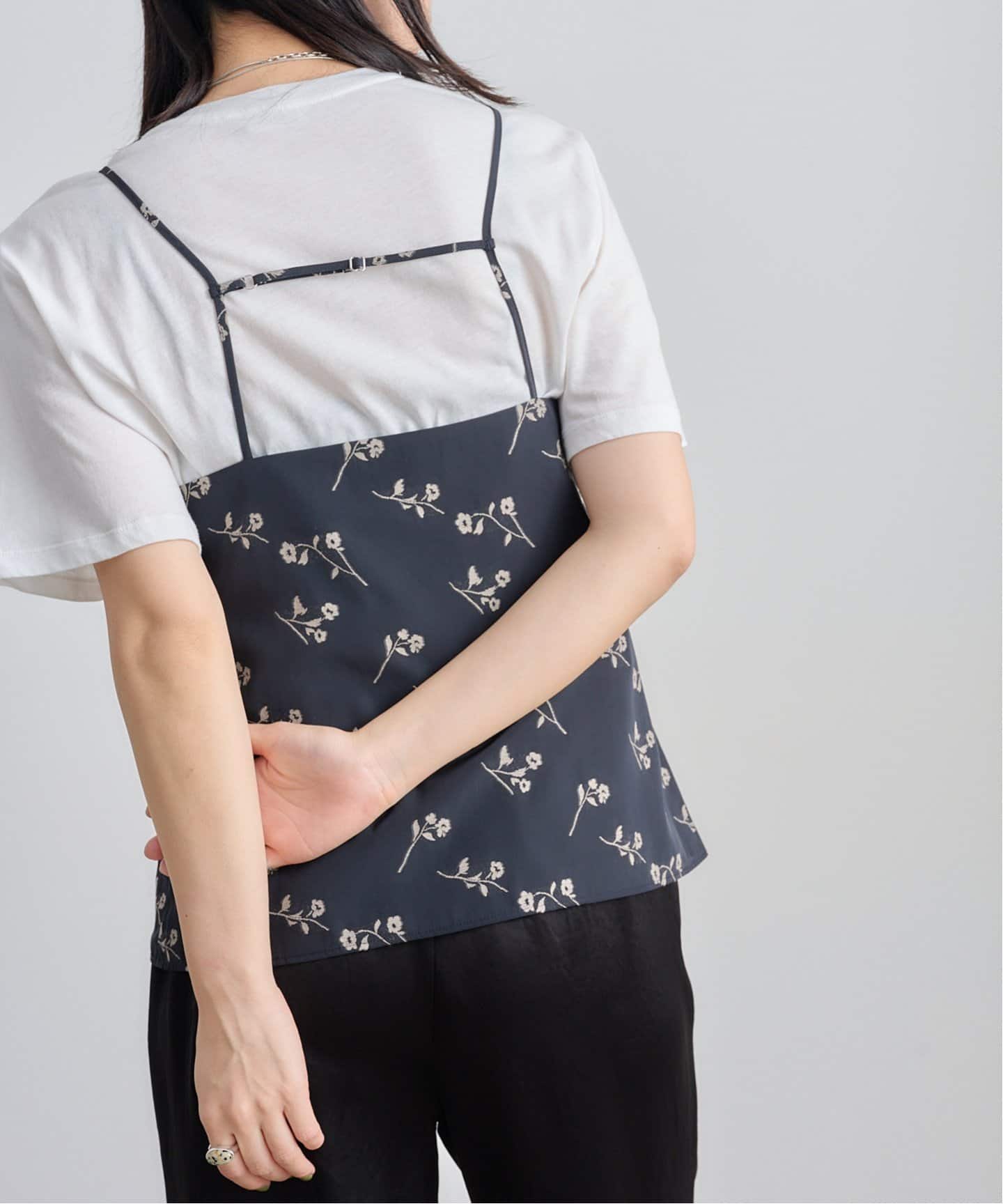 anuke Flower Jacquard Tops 62510430（シャツ／ブラウス