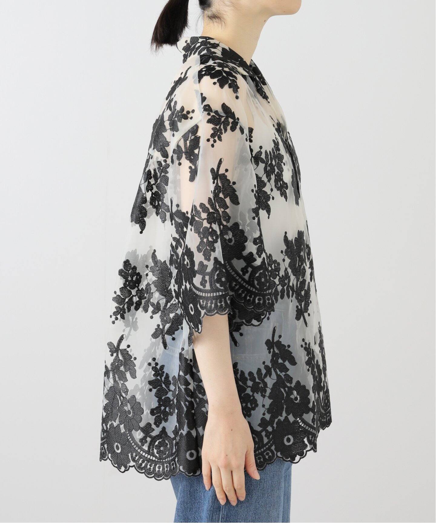 CLANE SHEER FROWER LACE SHIRT（シャツ／ブラウス）｜BOICE