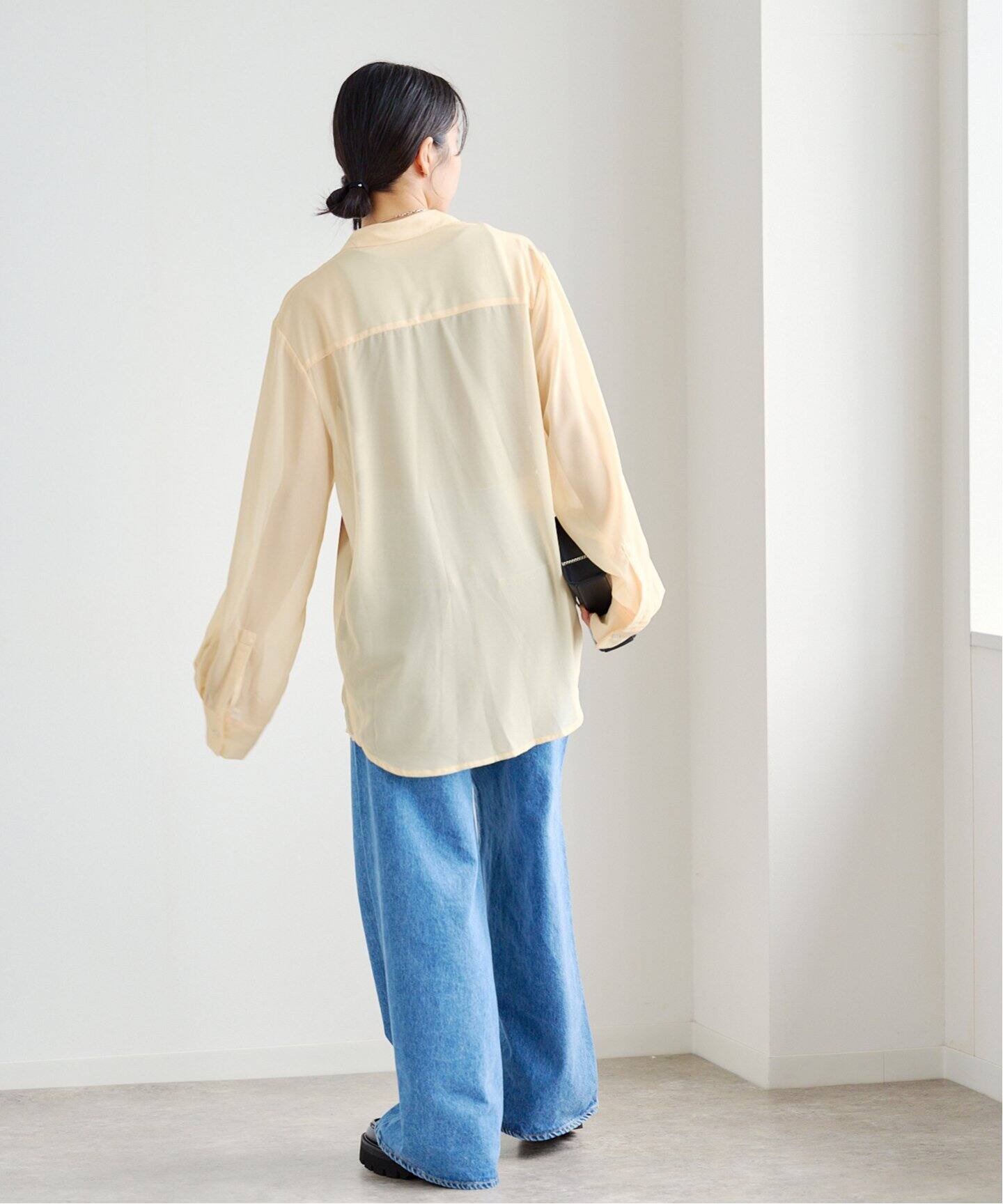 KnuthMarf flower print sheer shirtchrome KM25SUN05（シャツ