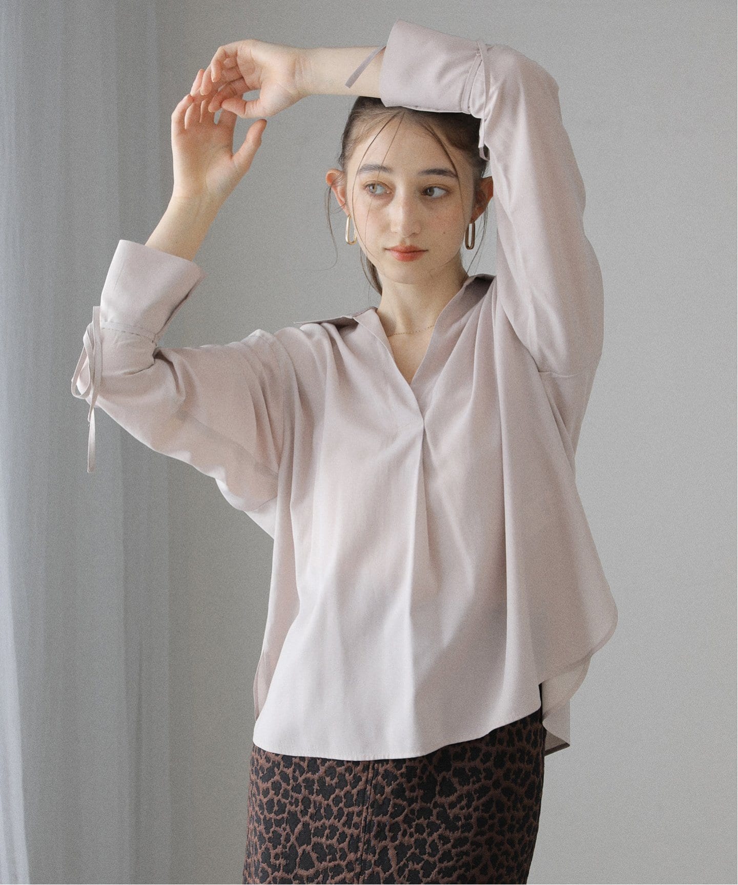 洗える】スキッパーオータムシャツ（シャツ／ブラウス）｜La Totalite