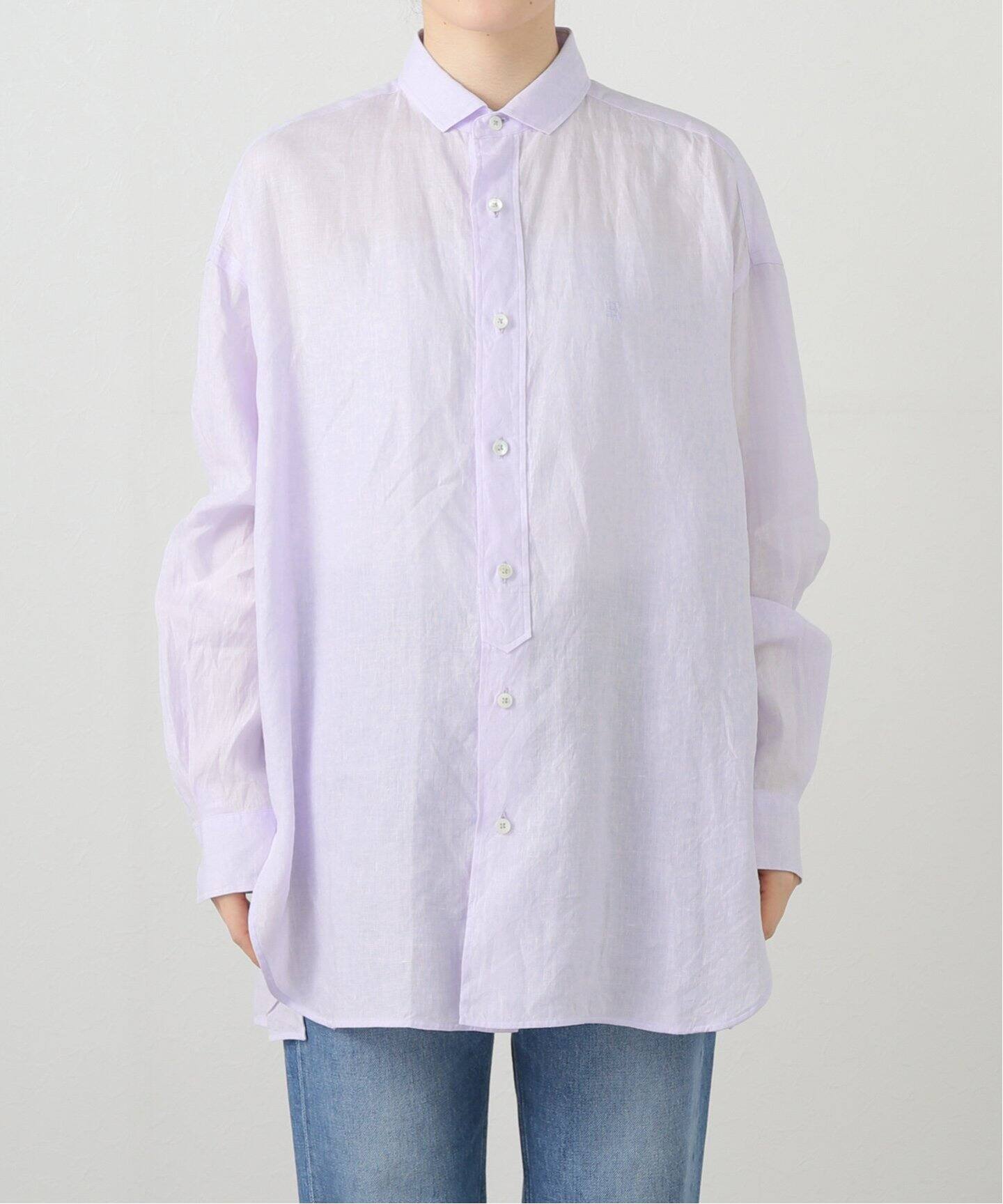 洗える】TICCA/ティッカ リネンスクエアビッグシャツUNI（シャツ 