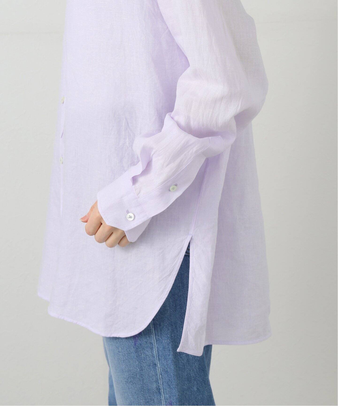 洗える】TICCA/ティッカ リネンスクエアビッグシャツUNI（シャツ