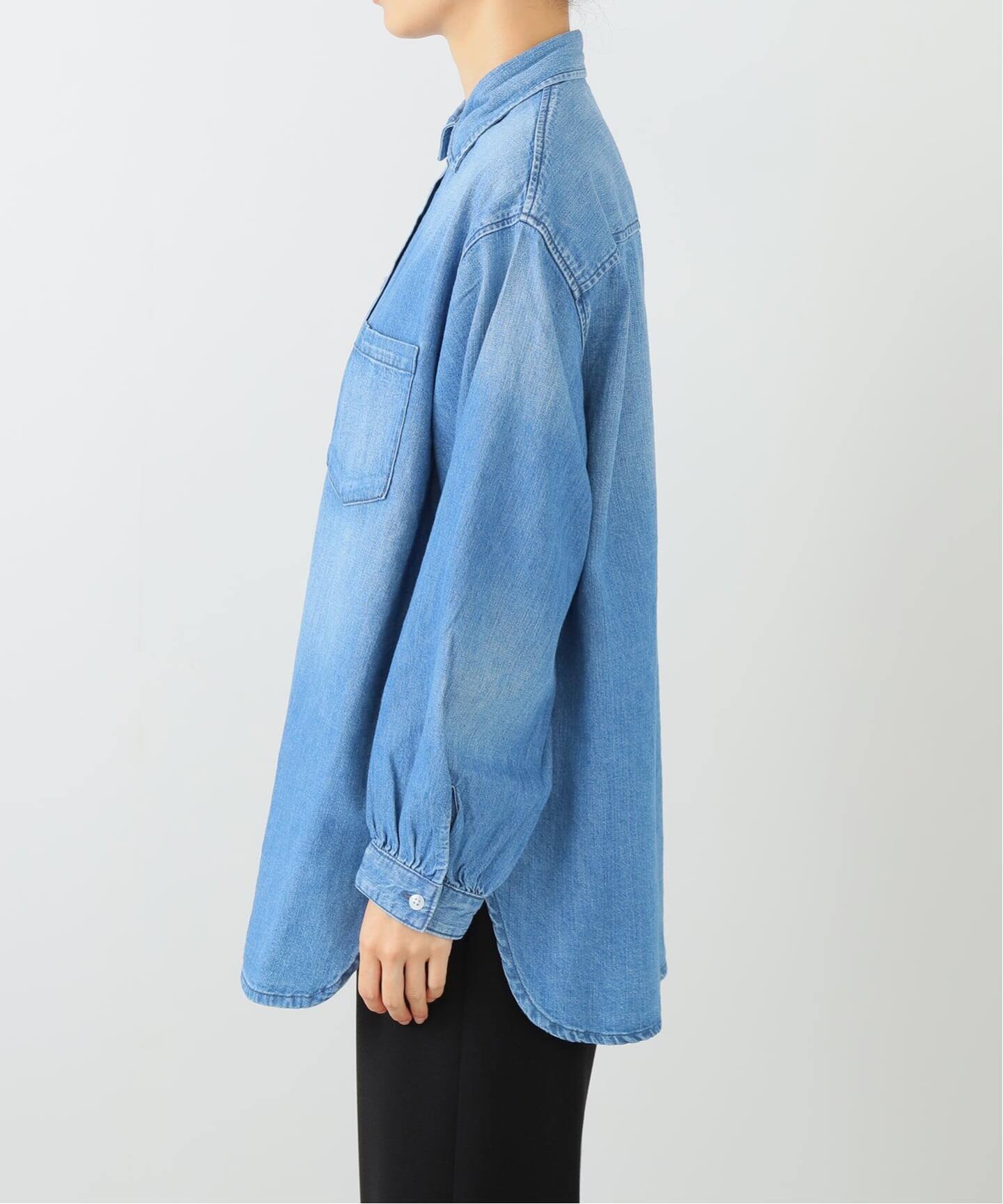 ブラウス シャツ 「洗える」Healthy Denim /ヘルシーデニム　デニムシャツ Tomato レディース 洗える】Healthy Denim /ヘルシーデニム デニムシャツ Tomato