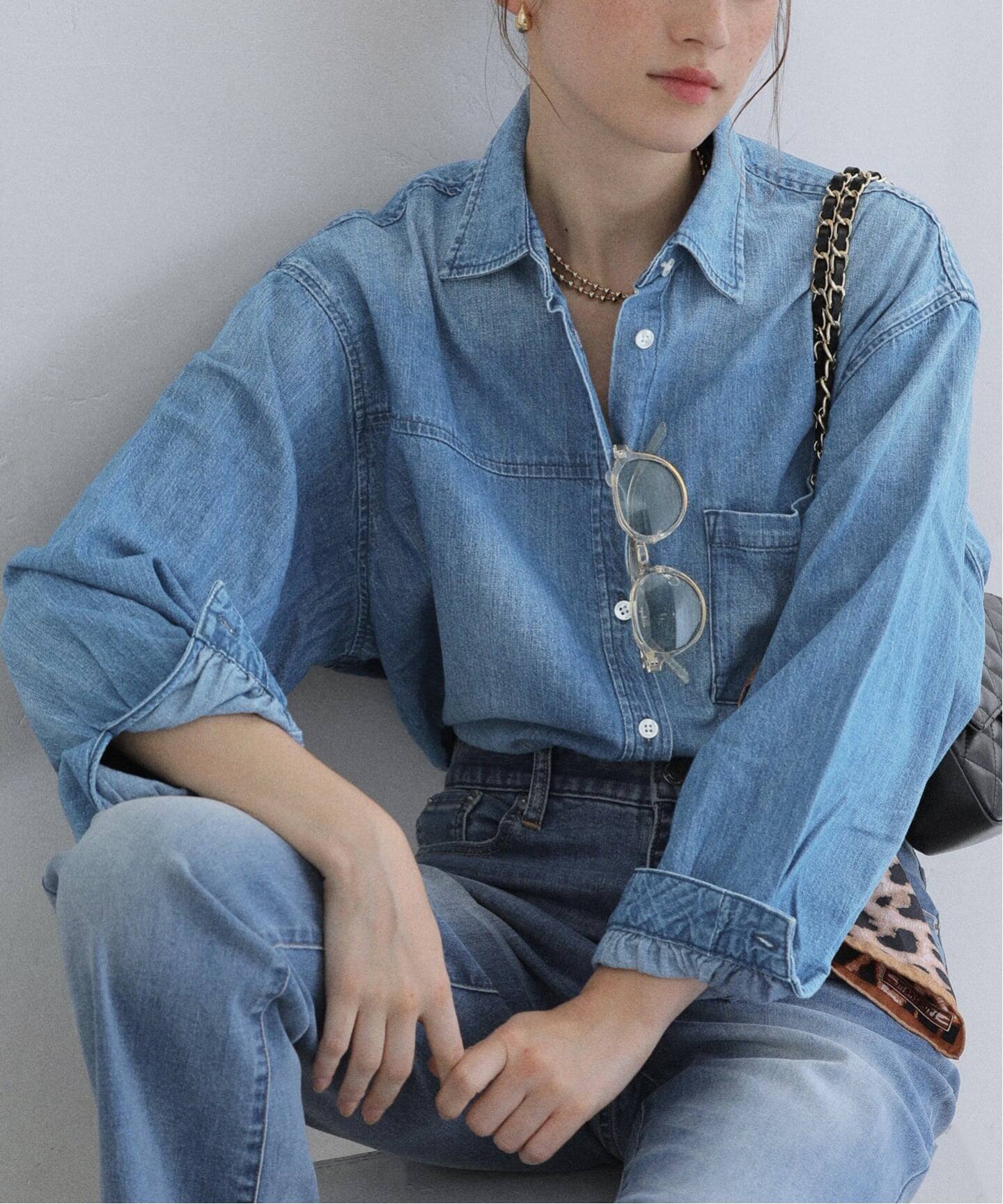 洗える】Healthy Denim /ヘルシーデニム デニムシャツ Tomato（シャツ 