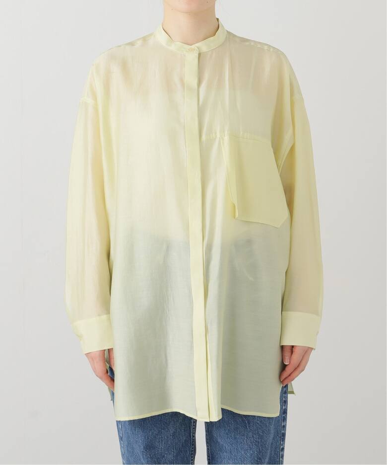 MARECHAL TERRE】チュールハイネックトップス/2/イエローグリーン