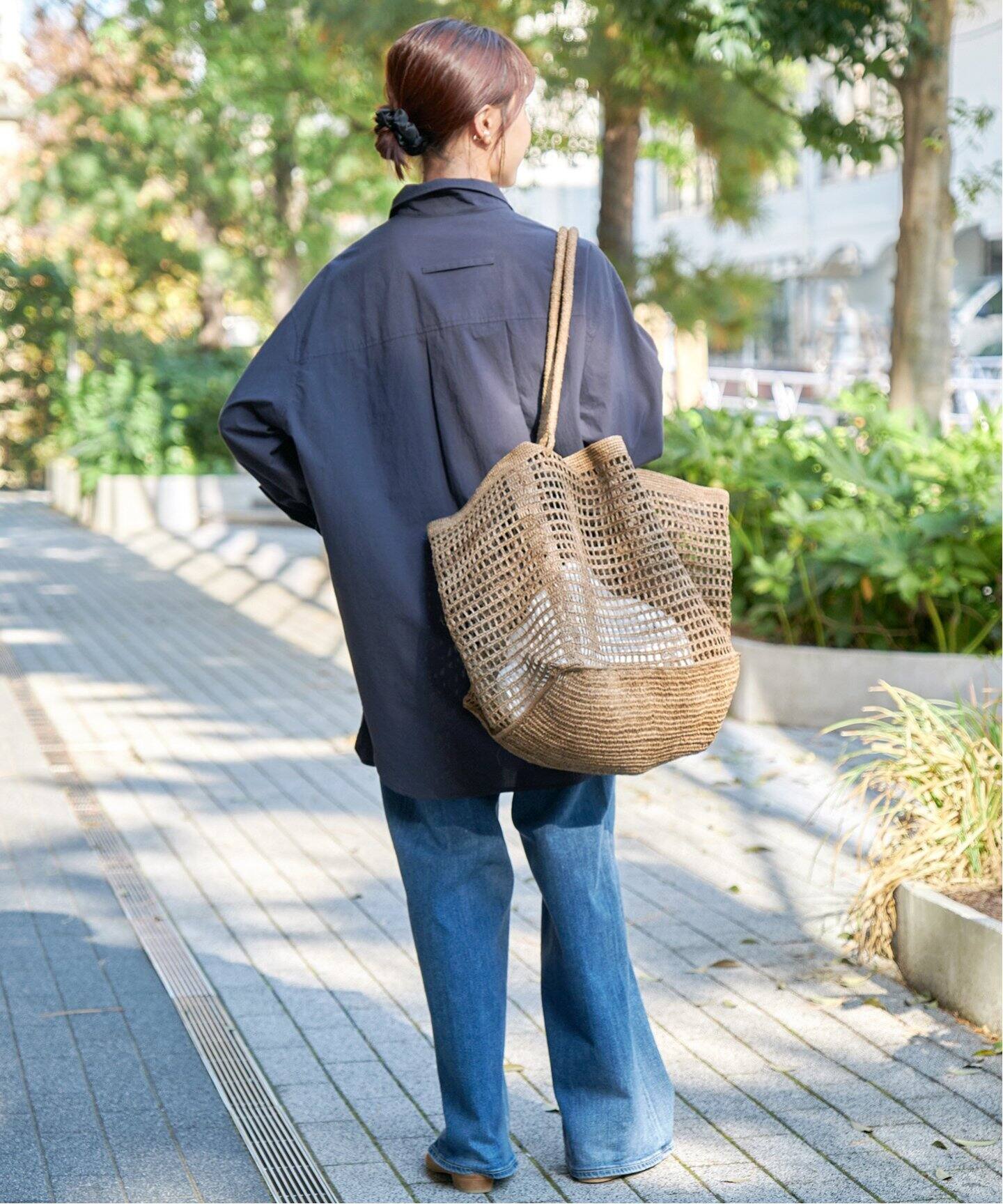 Spick and Span 80sオウミサラシチュニックプルオーバーシャツ