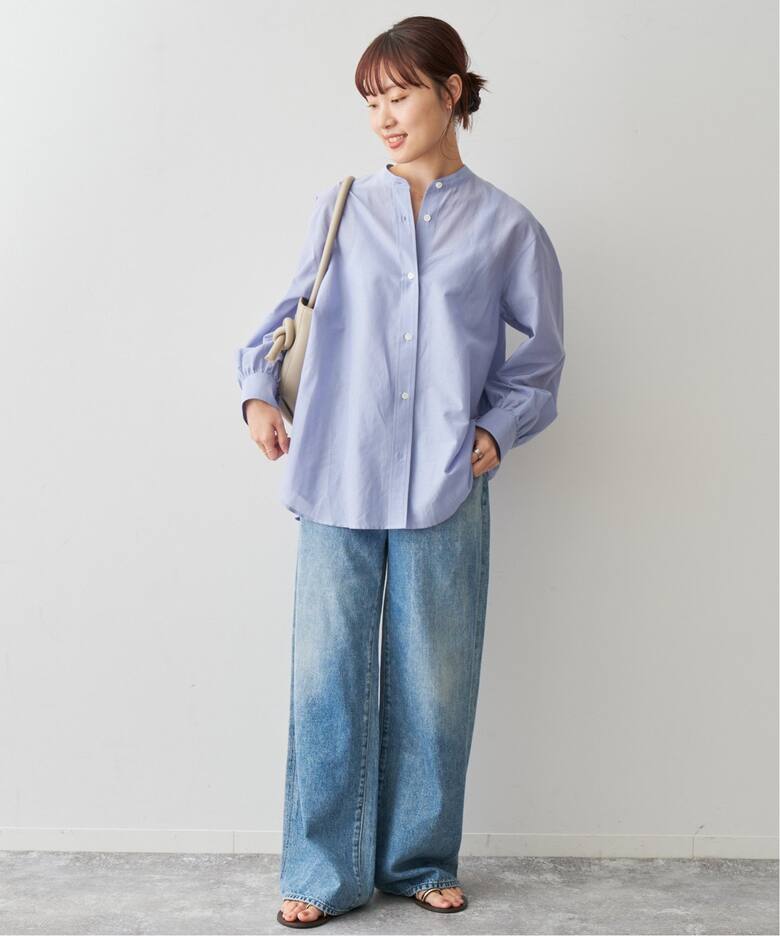 コットンシルクギャザーシャツ（シャツ／ブラウス）｜Spick and Span 