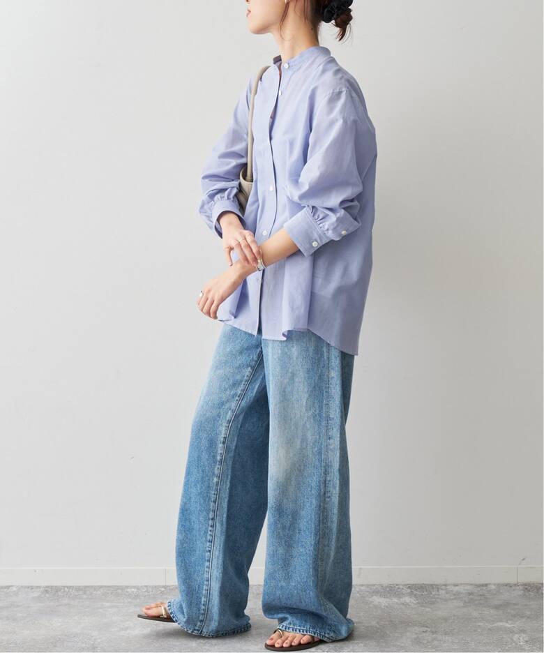 コットンシルクギャザーシャツ（シャツ／ブラウス）｜Spick and Span  