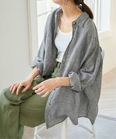 《追加》80リネンカシュクールビッグシャツ