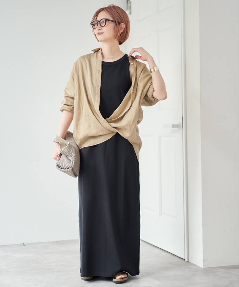 追加2》80リネンカシュクールビッグシャツ（シャツ／ブラウス）｜Spick  