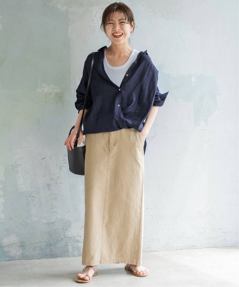 全15色 / 追加》 80リネンカシュクール ビッグシャツ（シャツ 