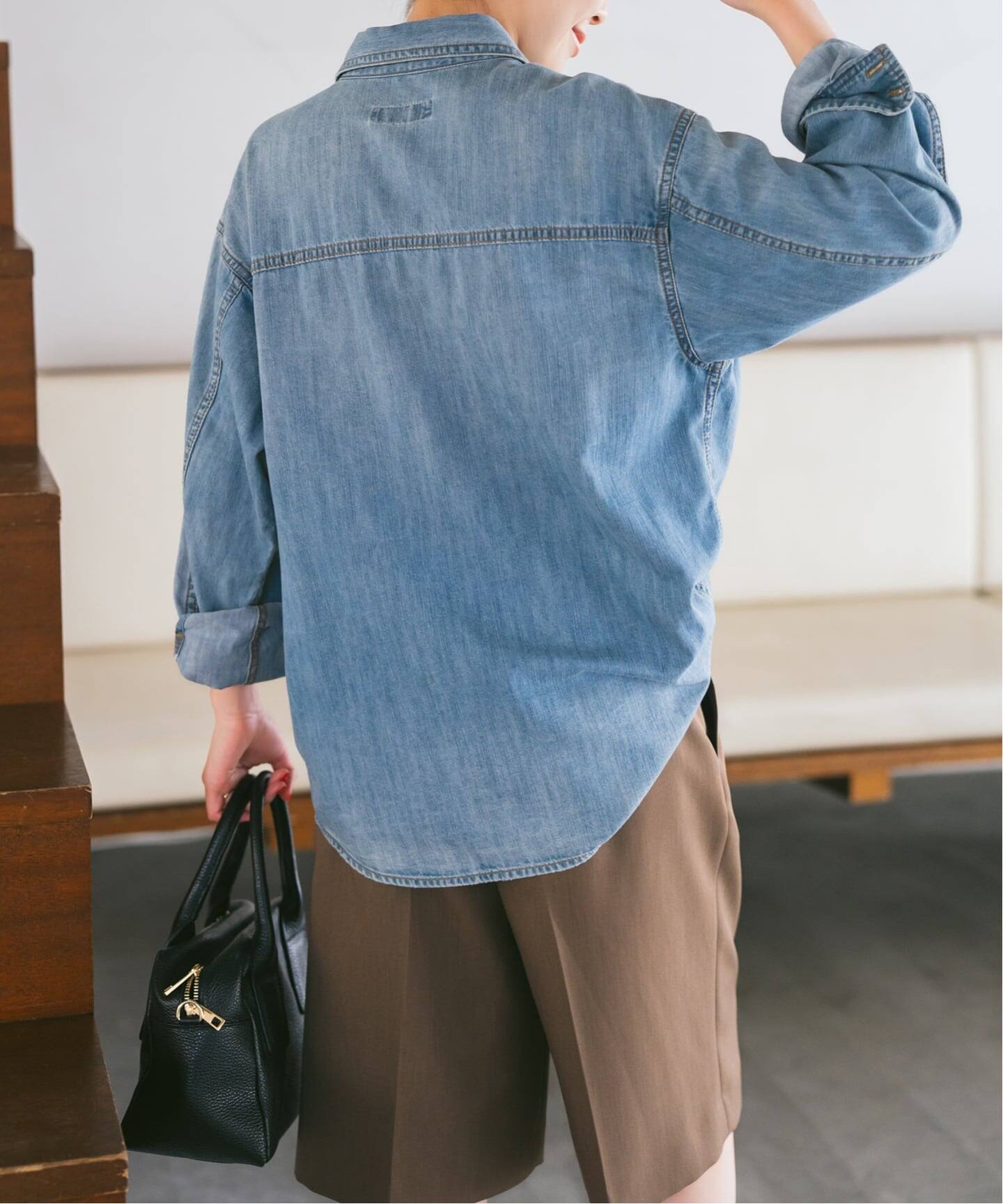 Spick and Span ライトオンスデニムシャツ Spick & Span｜《追加2》ライトオンスデニムシャツ | Rakuten