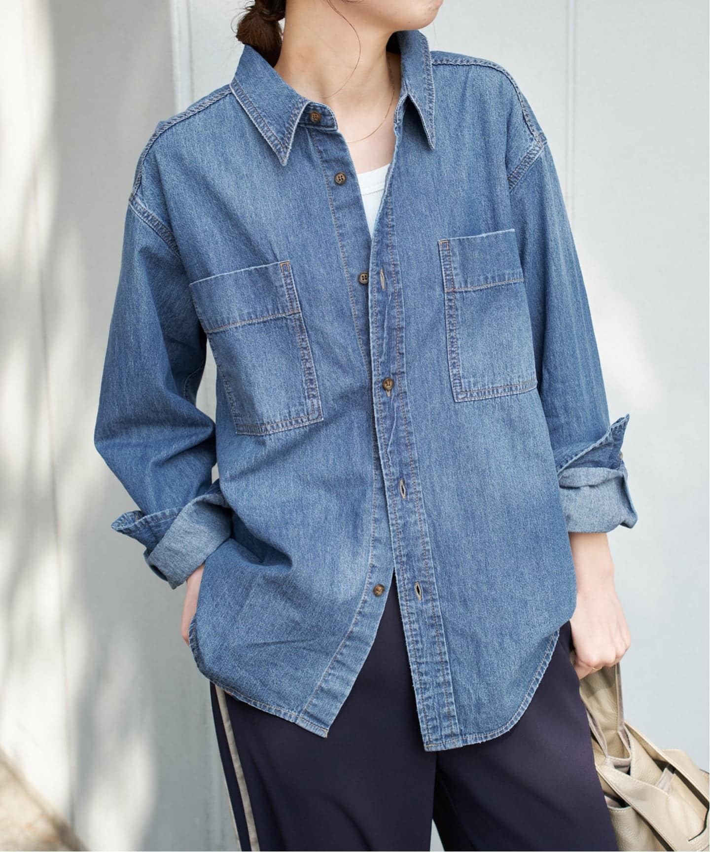 追加2》ライトオンスデニムシャツ（シャツ／ブラウス）｜Spick and