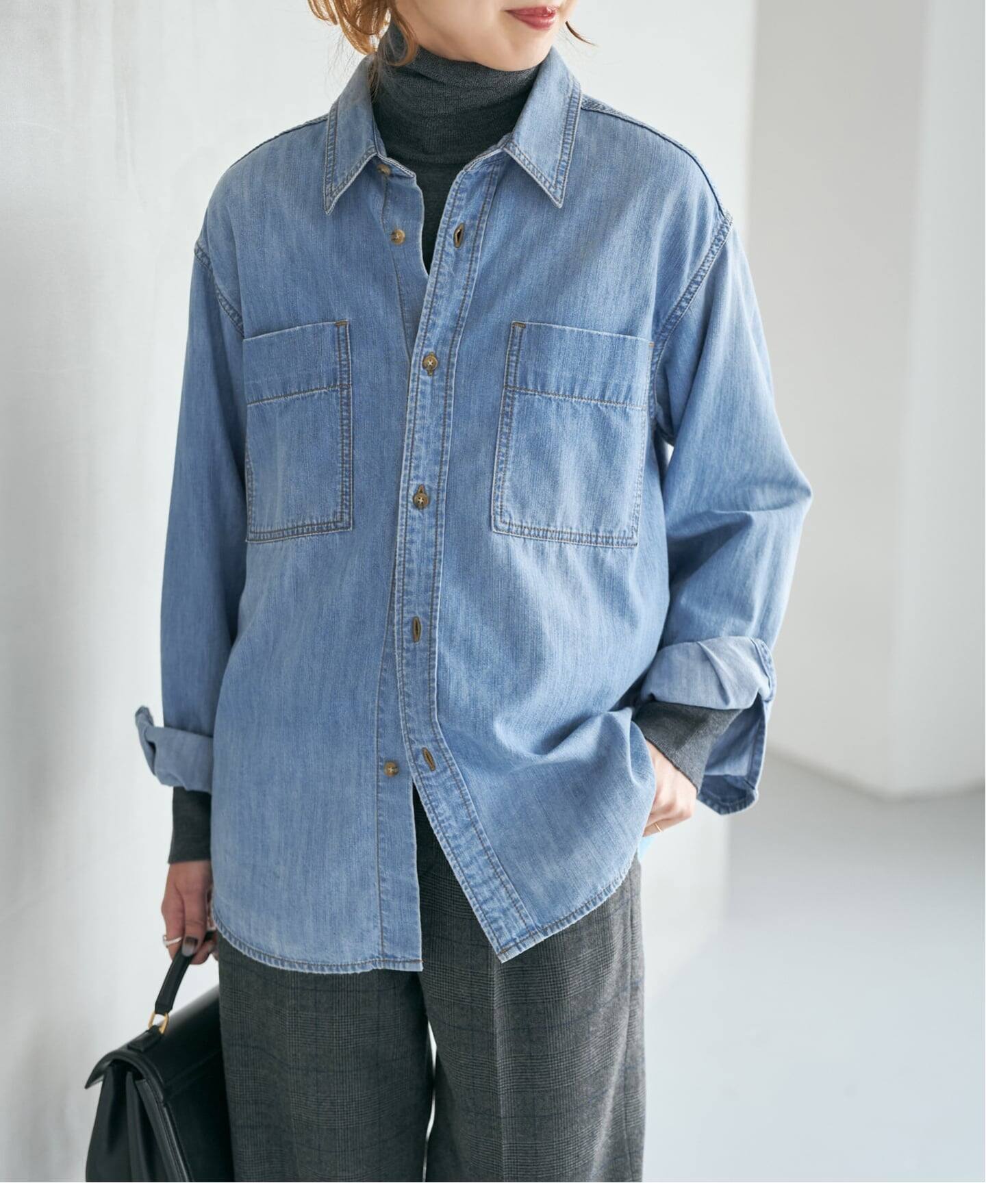 追加2》ライトオンスデニムシャツ（シャツ／ブラウス）｜Spick and