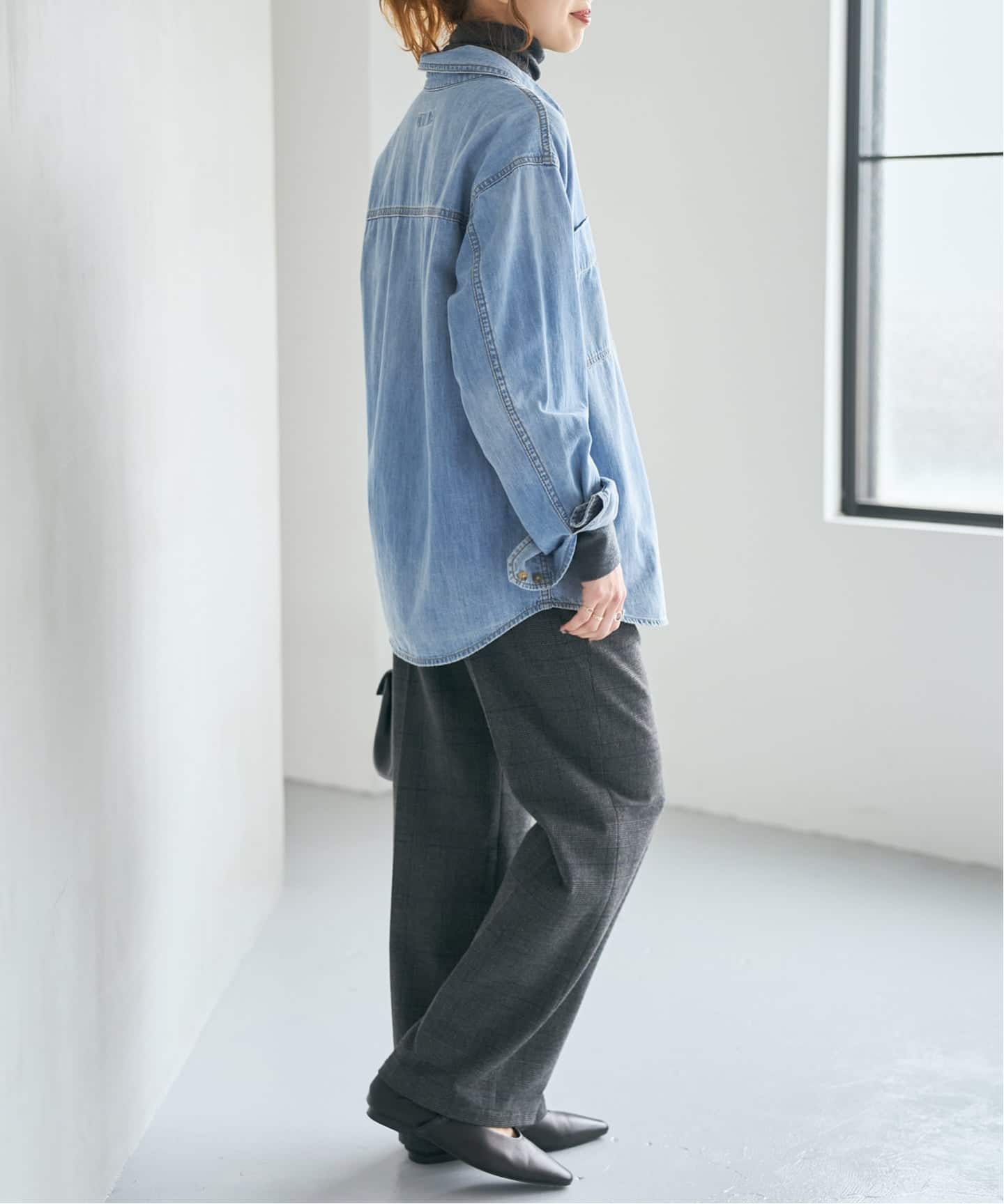 限定値下げ　スピック＆スパン　ライトオンスデニムシャツ 追加2》ライトオンスデニムシャツ（シャツ／ブラウス）｜Spick