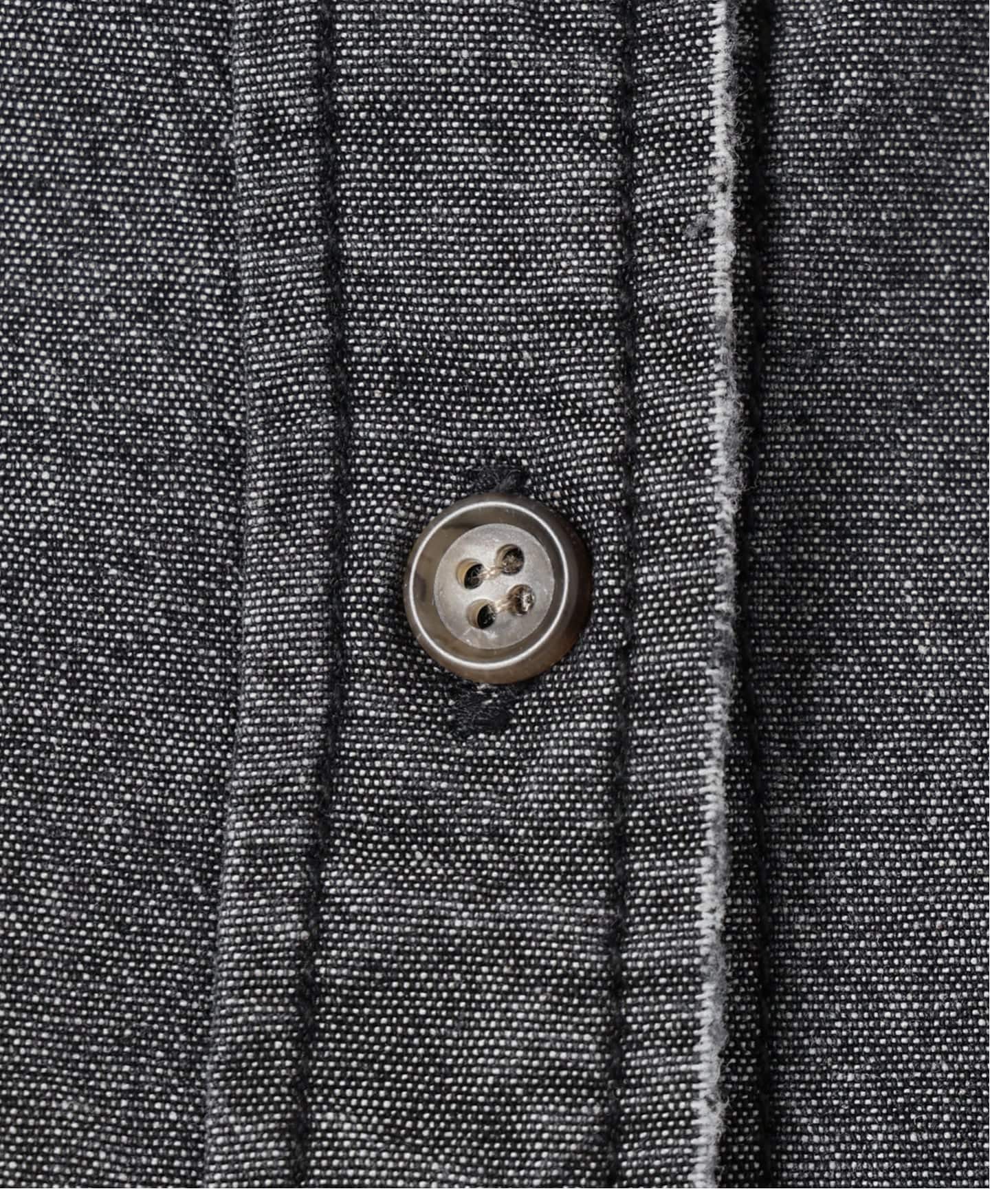 追加》バンドカラーボックスダンガリーシャツ（シャツ／ブラウス