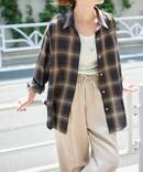 《追加》メタルボタンTRチェックルーズシャツ