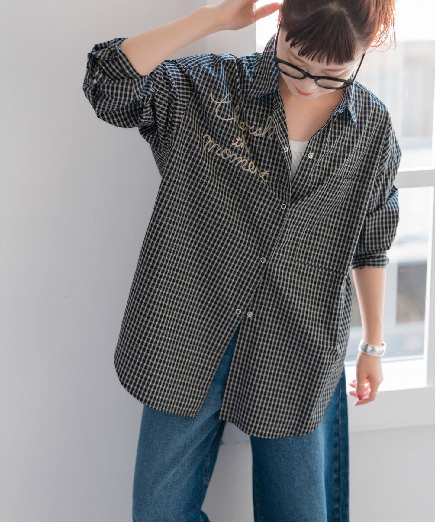 予約》刺繍オーバーシャツ（シャツ／ブラウス）｜Spick and Span