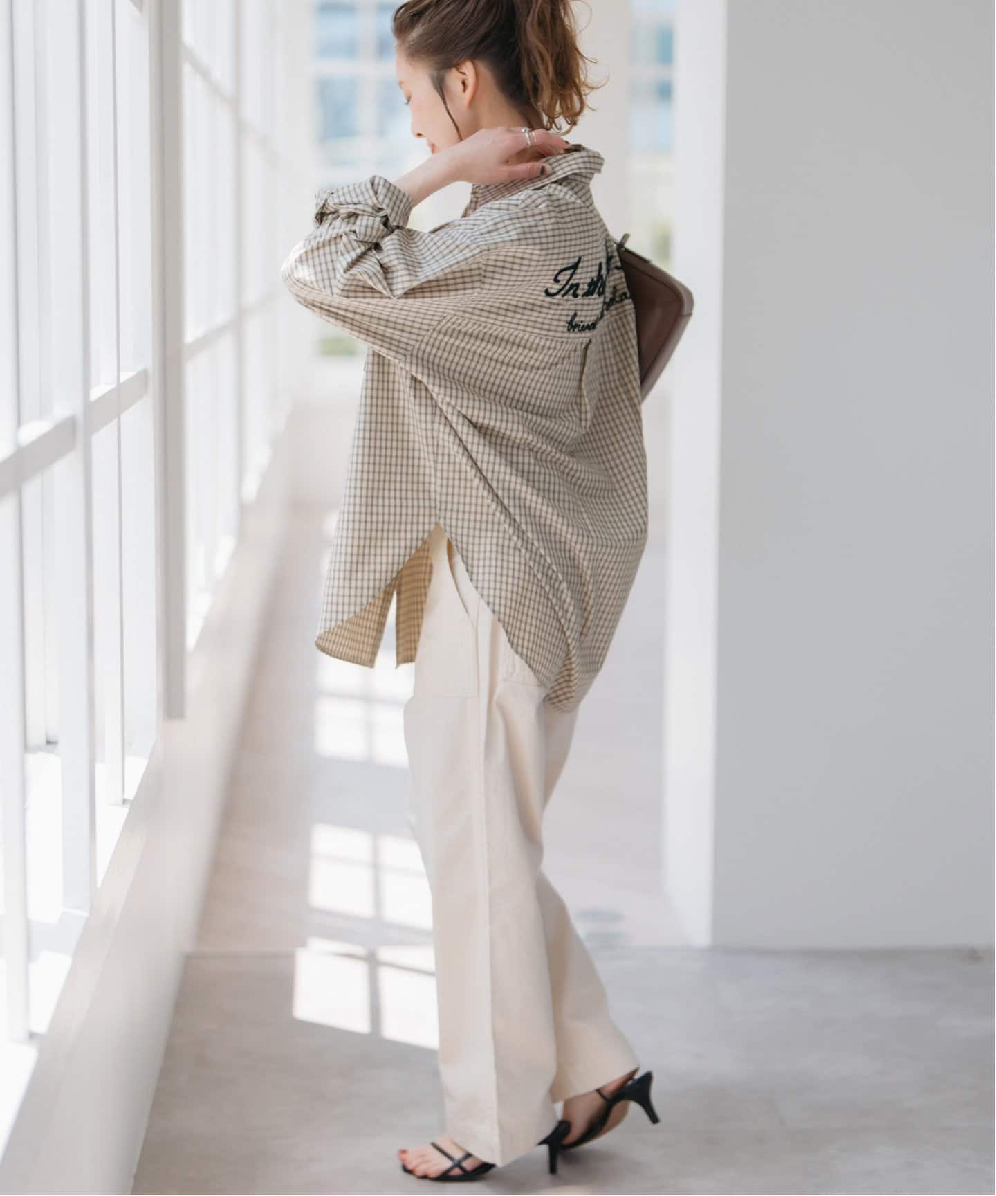 柔らかな質感の 予約》刺繍オーバーシャツ（シャツ／ブラウス）｜Spick and Span トップス