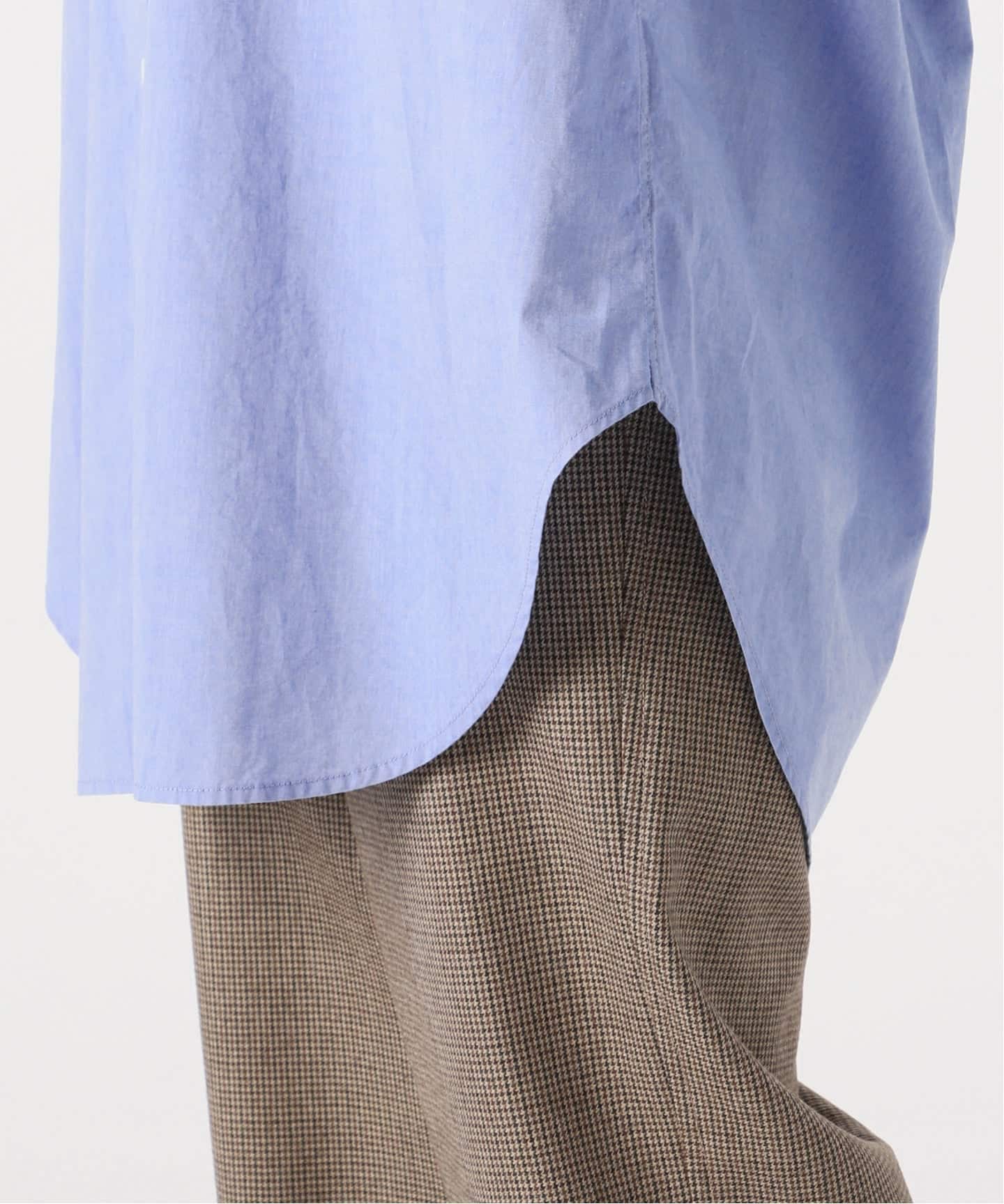 スピック＆スパン　50コットンオーバーシャツ　ブルー 追加》50コットンオーバーシャツ（シャツ／ブラウス）｜Spick and Span