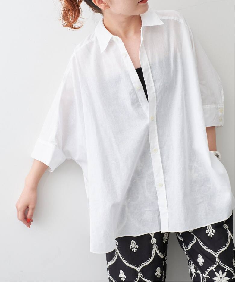 コットンリネンドルマンスリーブシャツ（シャツ／ブラウス）｜Spick  