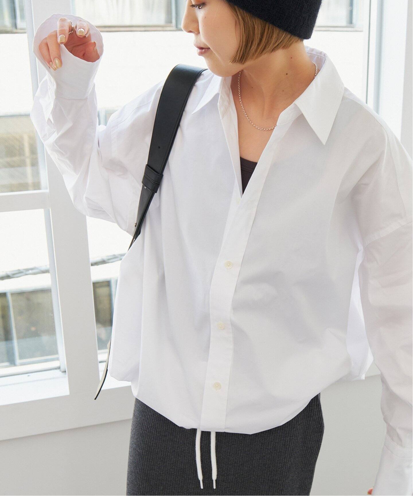 追加》CO/PEヘムギャザーシャツ（シャツ／ブラウス）｜Spick and Span  