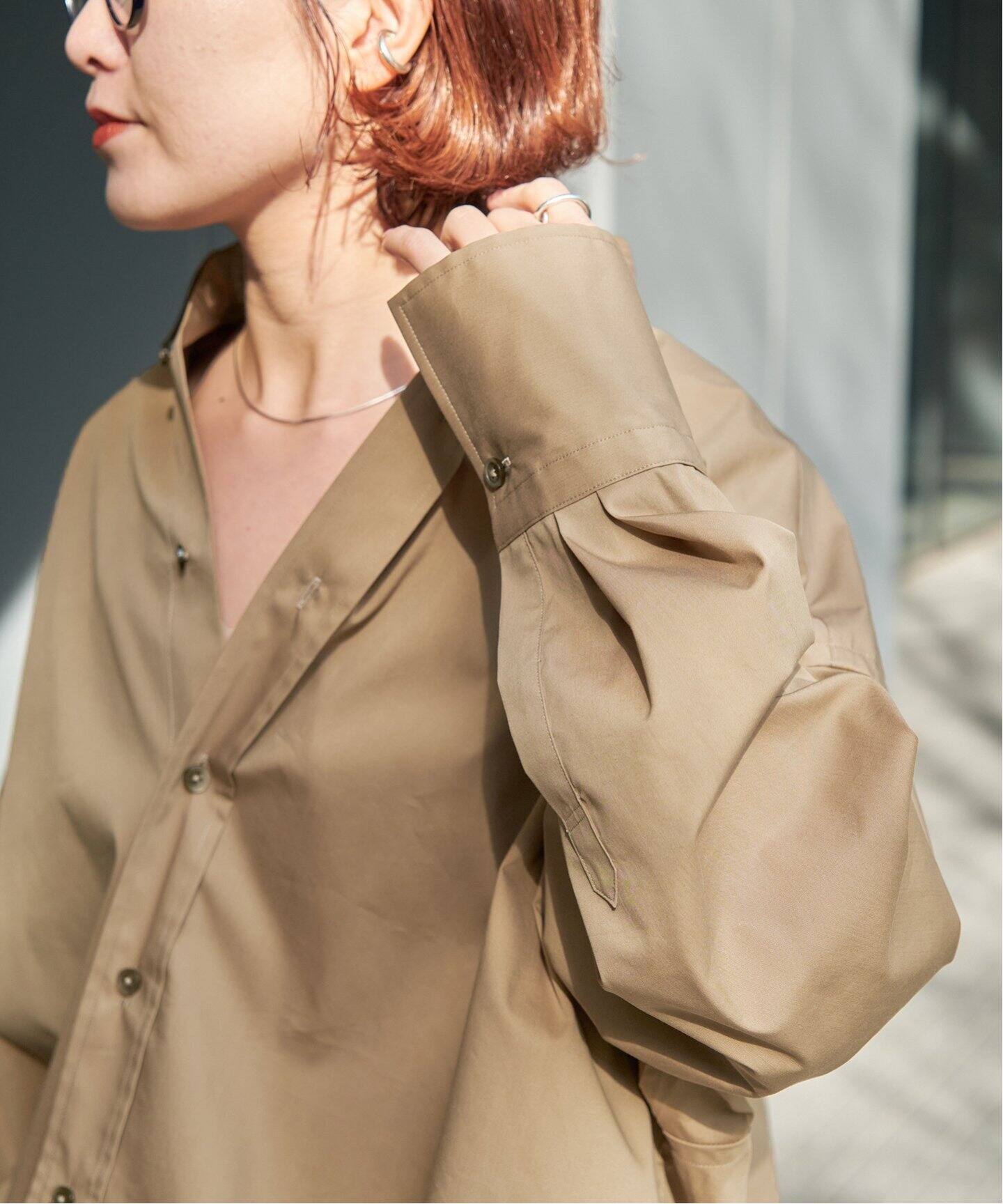 追加》CO/PEヘムギャザーシャツ（シャツ／ブラウス）｜Spick and Span  